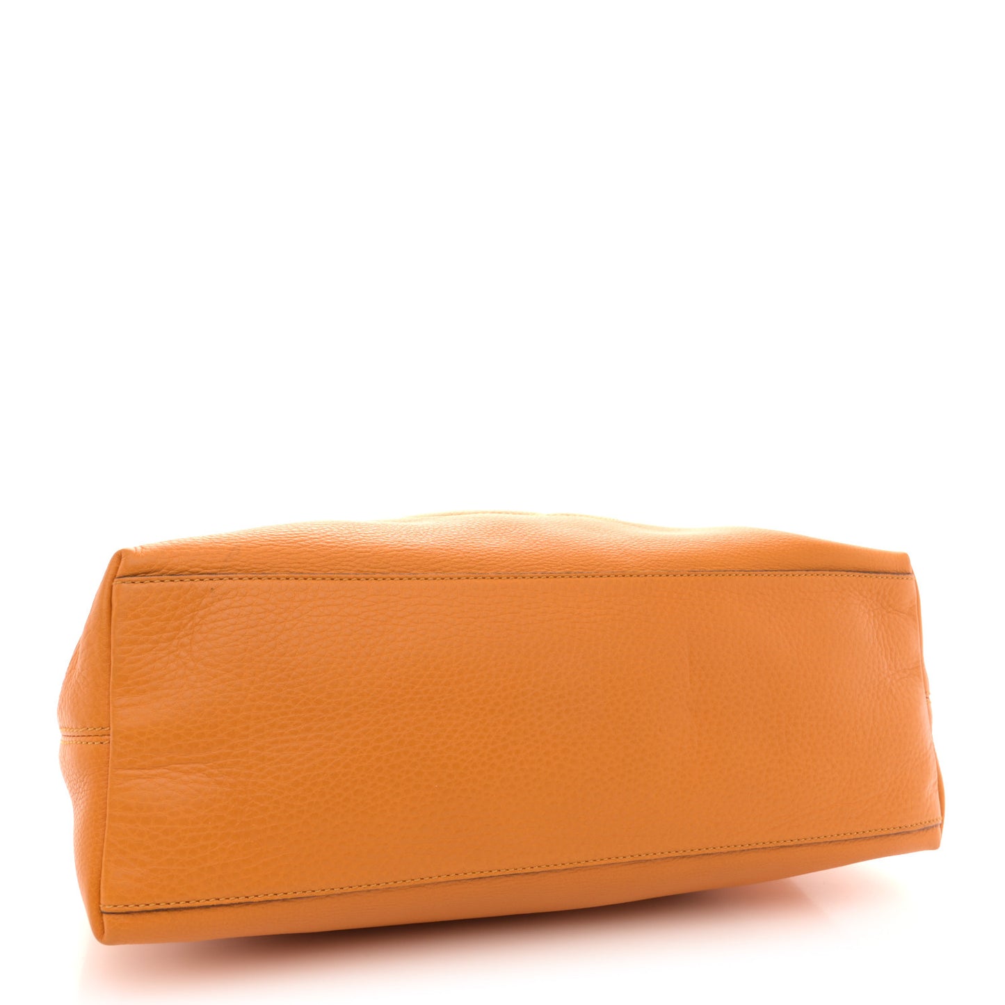 Pebbled Calfskin Medium Soho Chain Shoulder Bag Curcuma