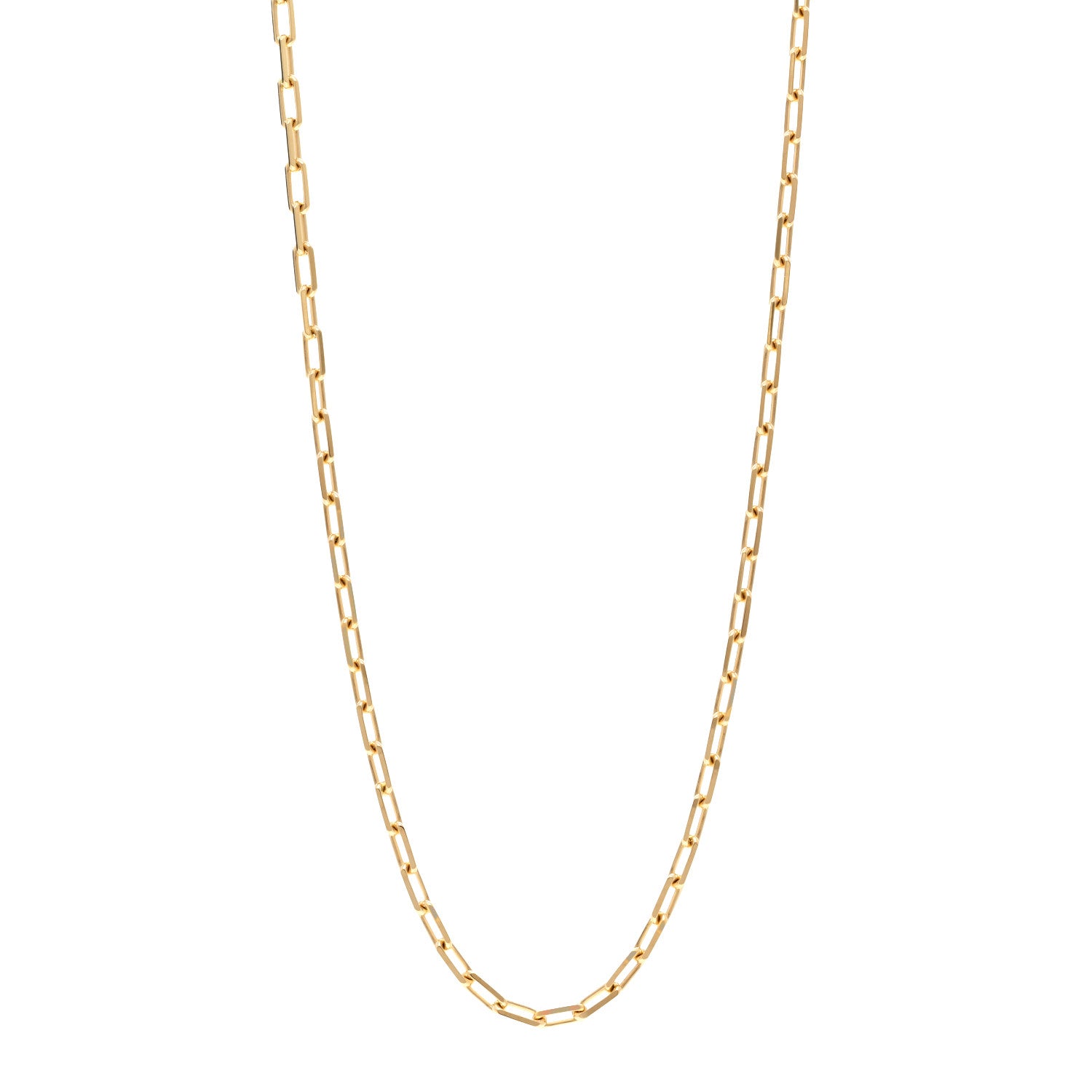 Cartier 18K Yellow Gold SM Santos De Cartier Link Necklace 22" 1 of 5
