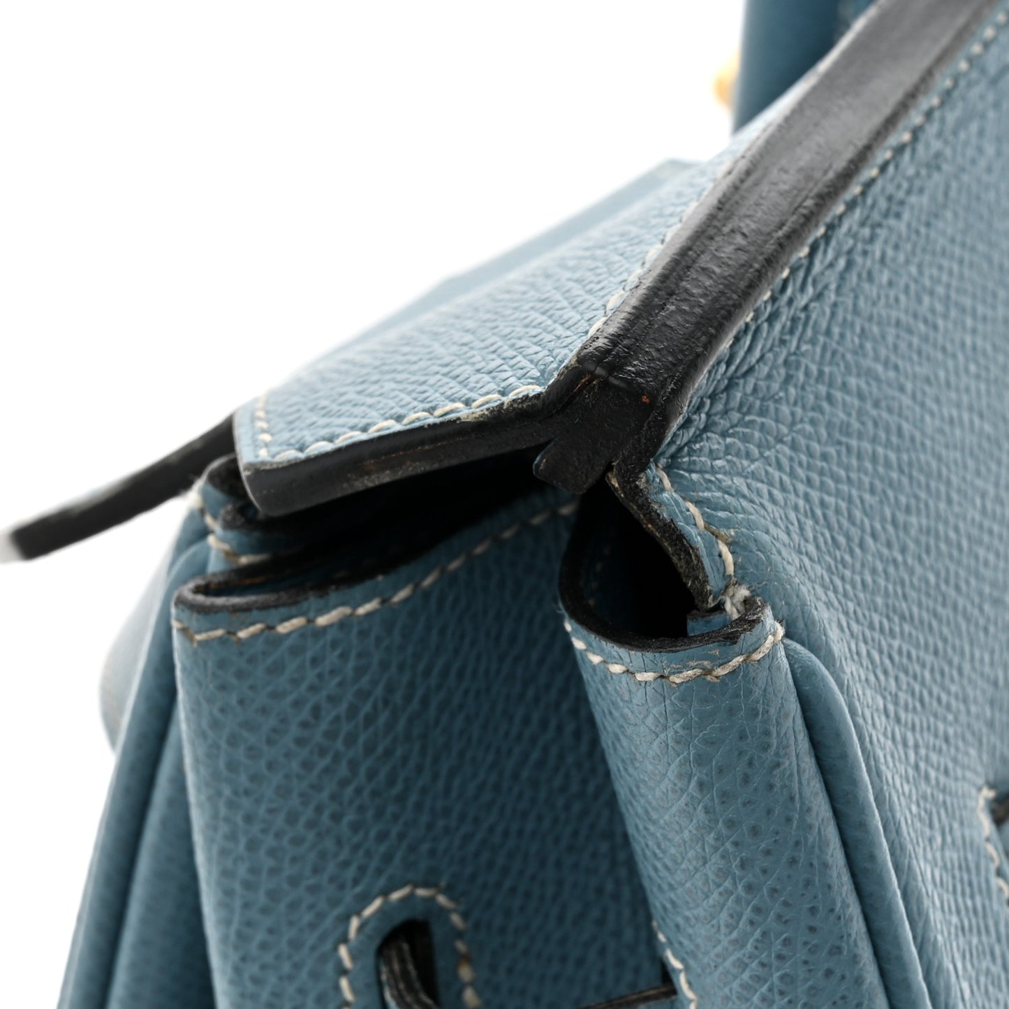 Epsom Birkin 35 Blue Jean