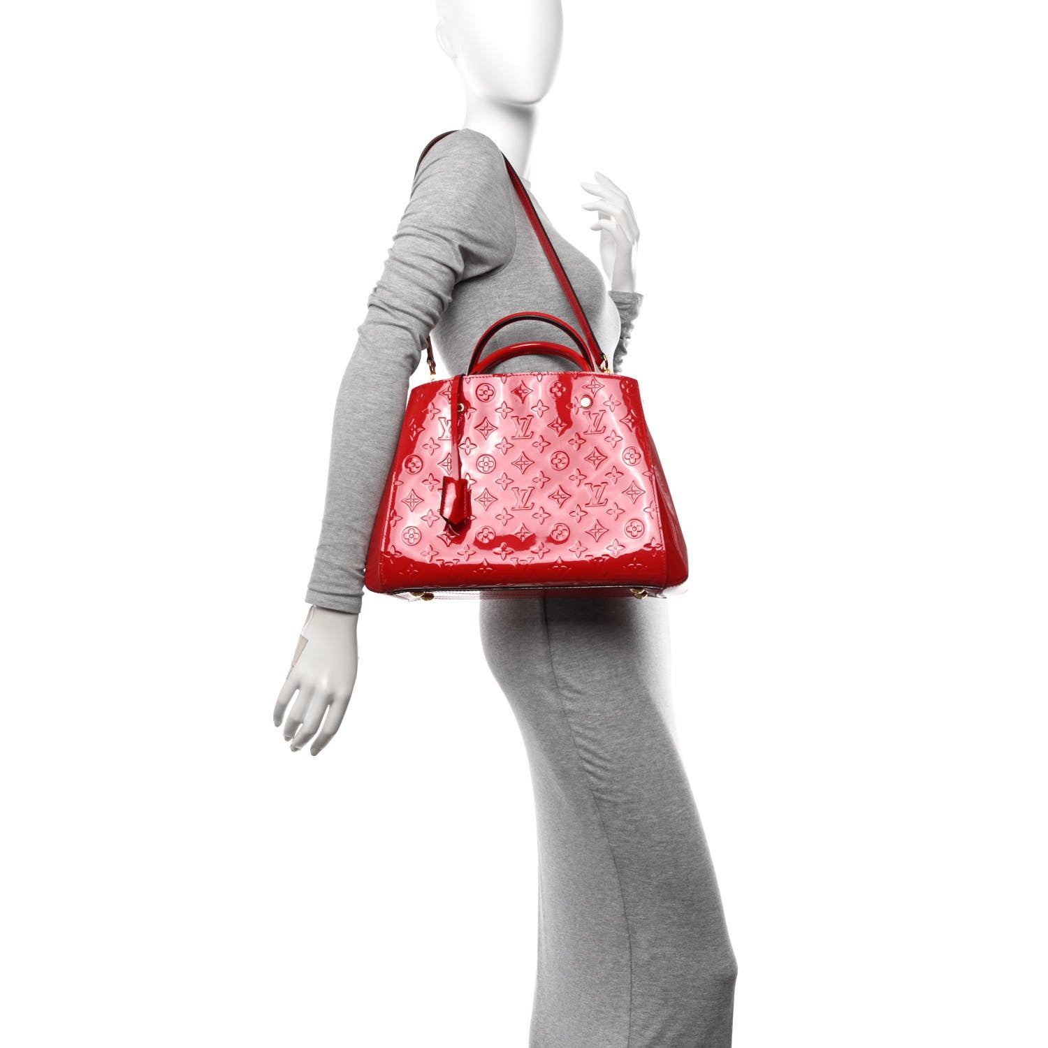 Louis Vuitton Vernis Montaigne MM Cherry 2 of 12