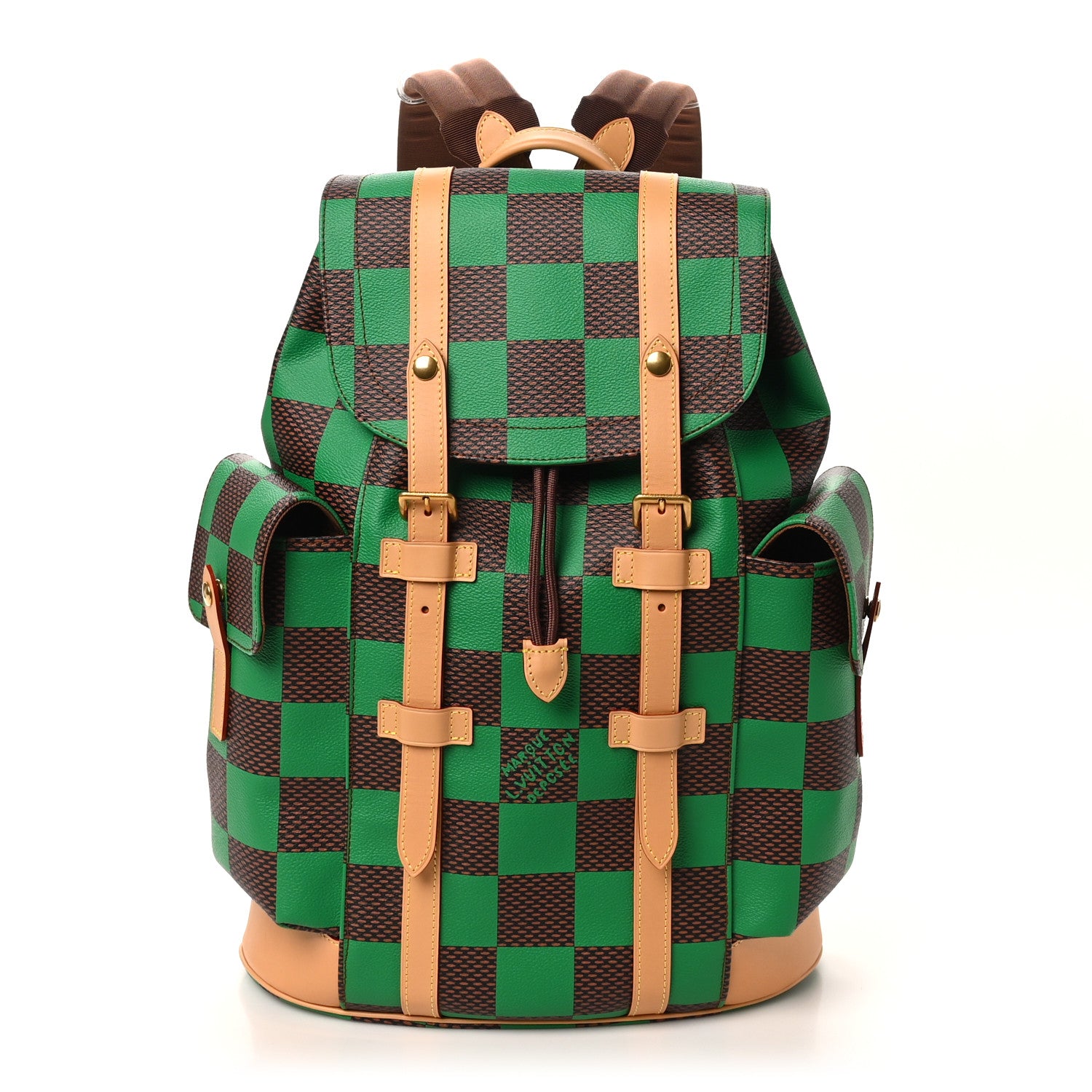 green louis vuitton backpack Louis Vuitton Damier Pop Christopher MM Backpack Green 1773029 –  FASHIONPHILE