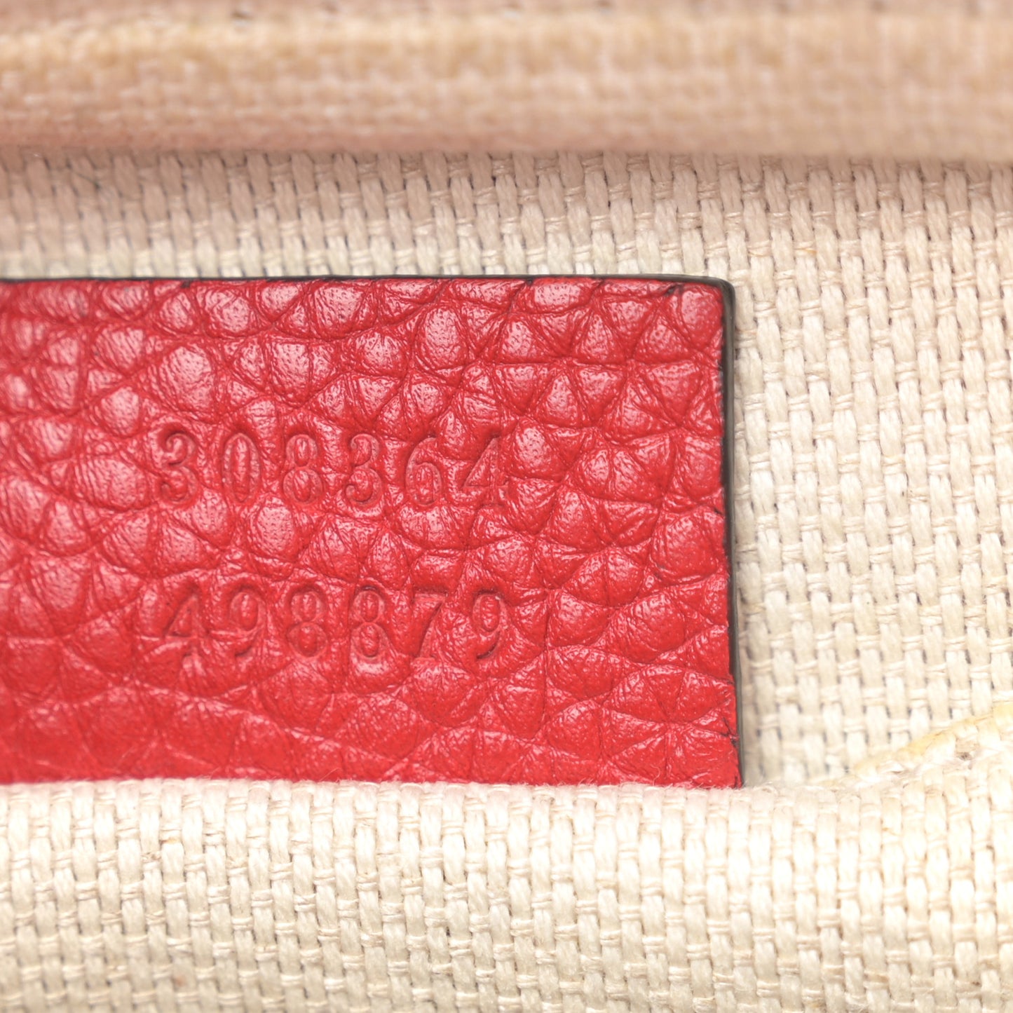 Pebbled Calfskin Small Soho Disco Bag Tabasco Red