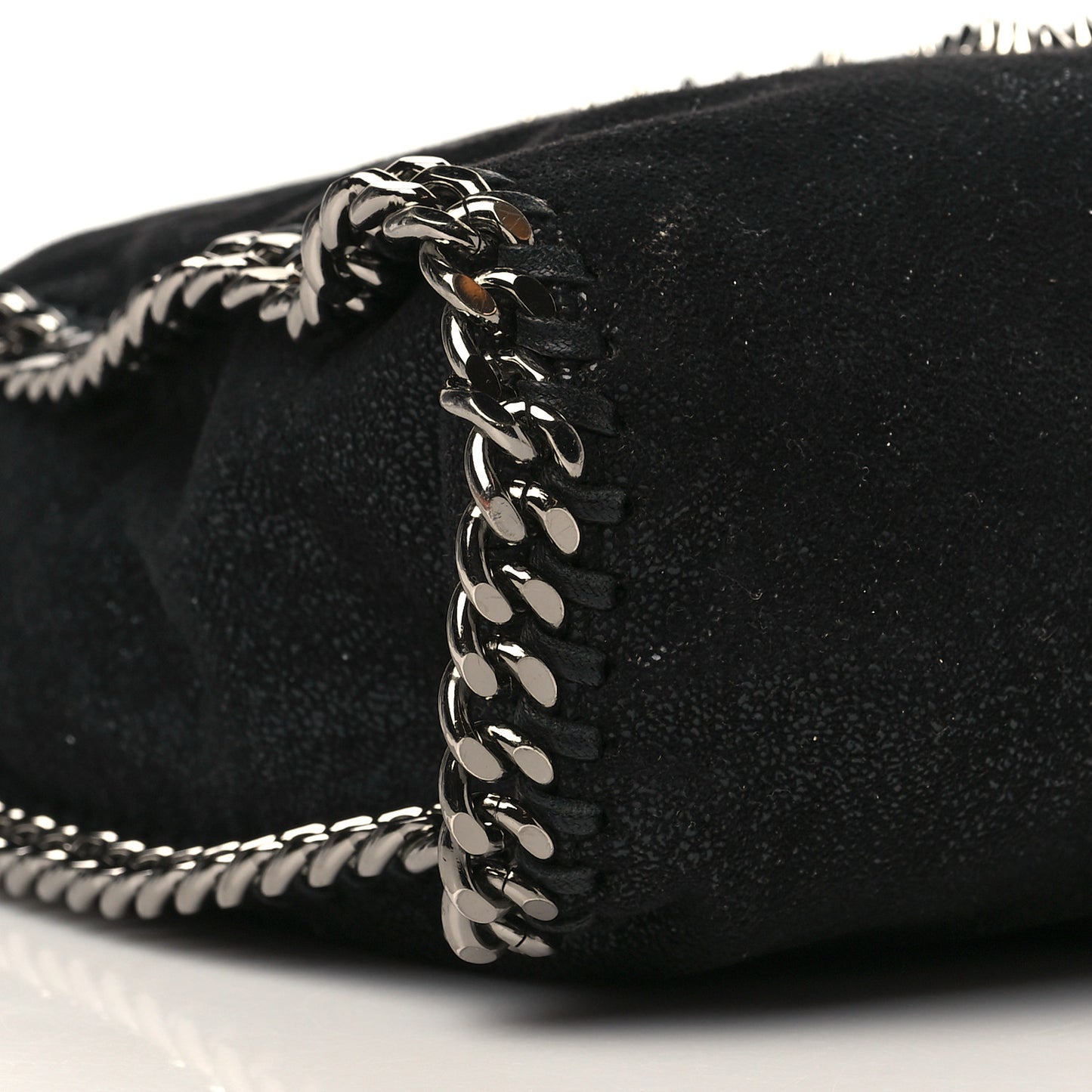Shaggy Deer Studded Small Star Falabella Tote Black