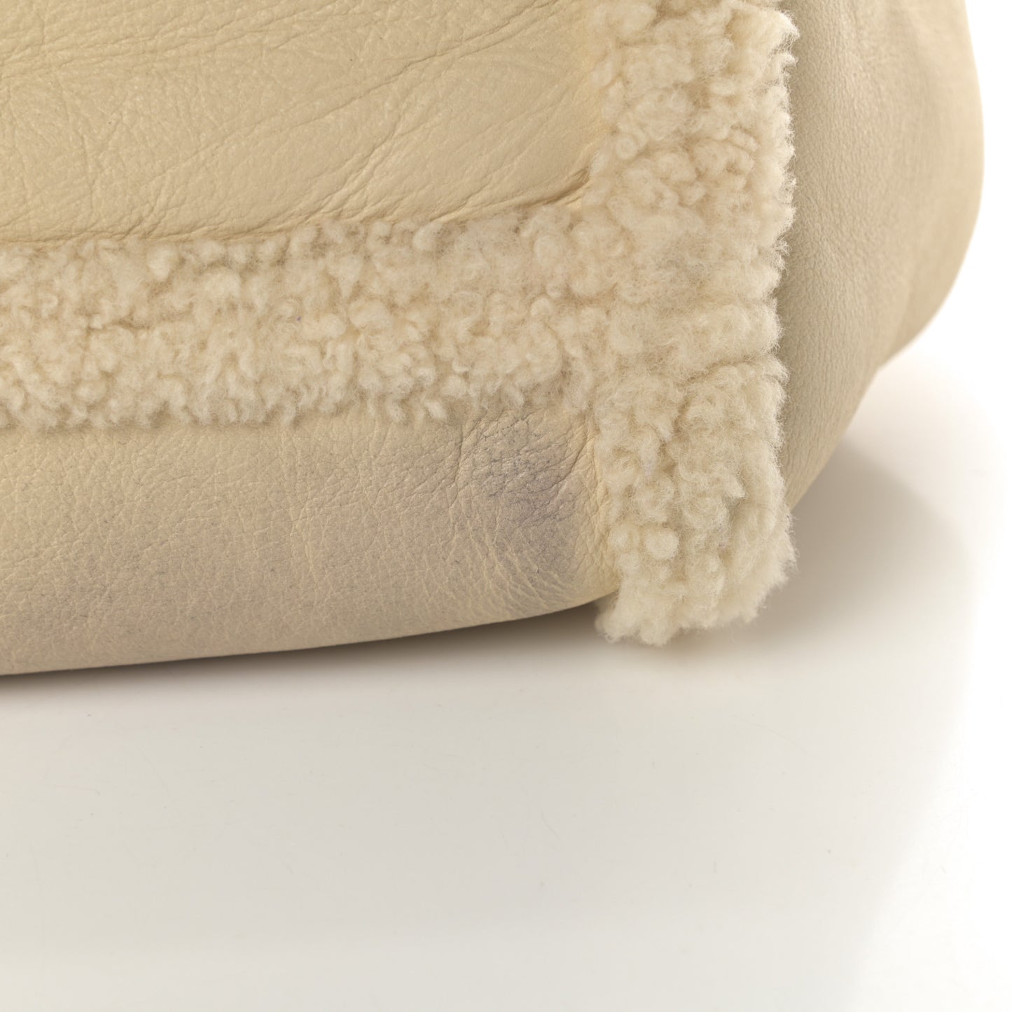 Shearling Medium Nolita Shoulder Bag Natural