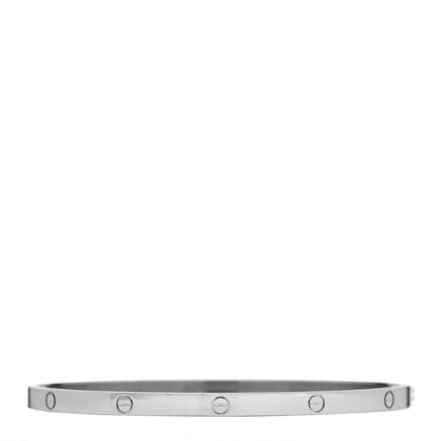 18K White Gold Small LOVE Bracelet 18