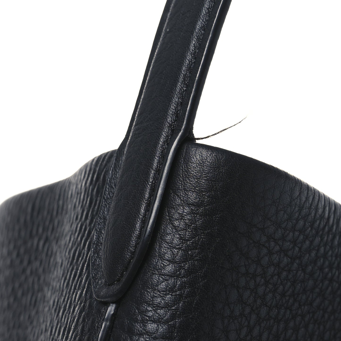 Grained Calfskin Large N/S Park Tote Black