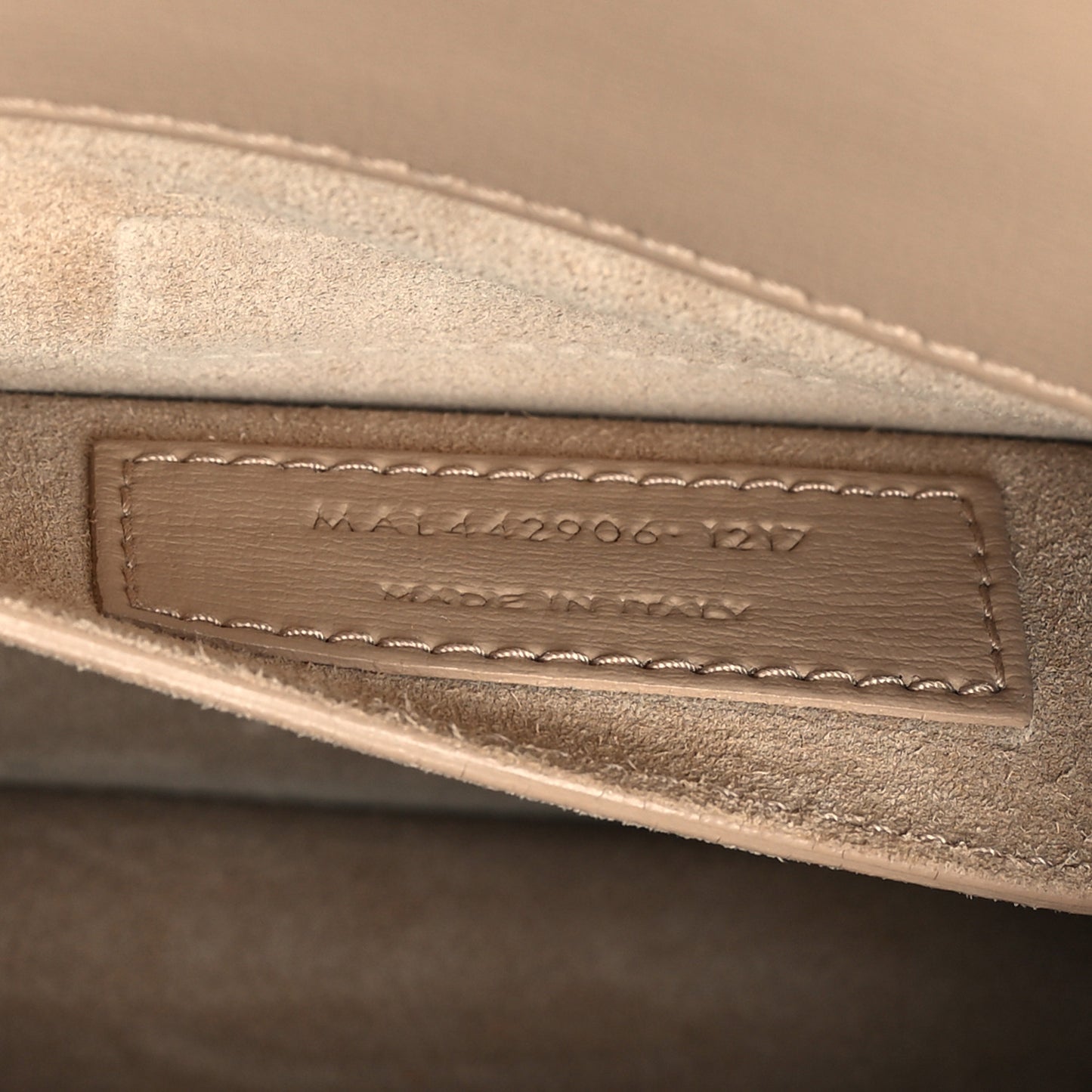 Calfskin Medium Monogram Sunset Dark Beige