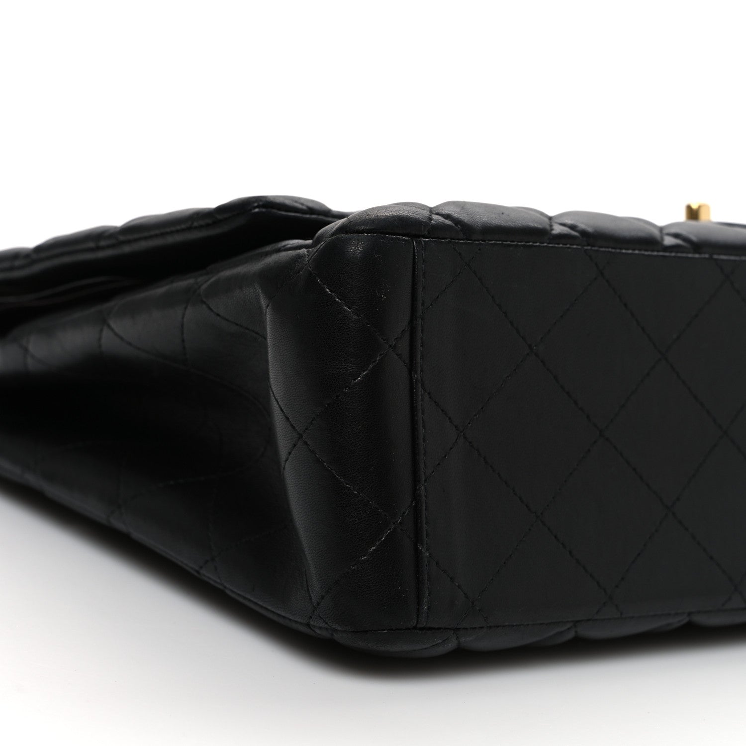 Chanel Lambskin Quilted Maxi Double Flap Black 9 of 13