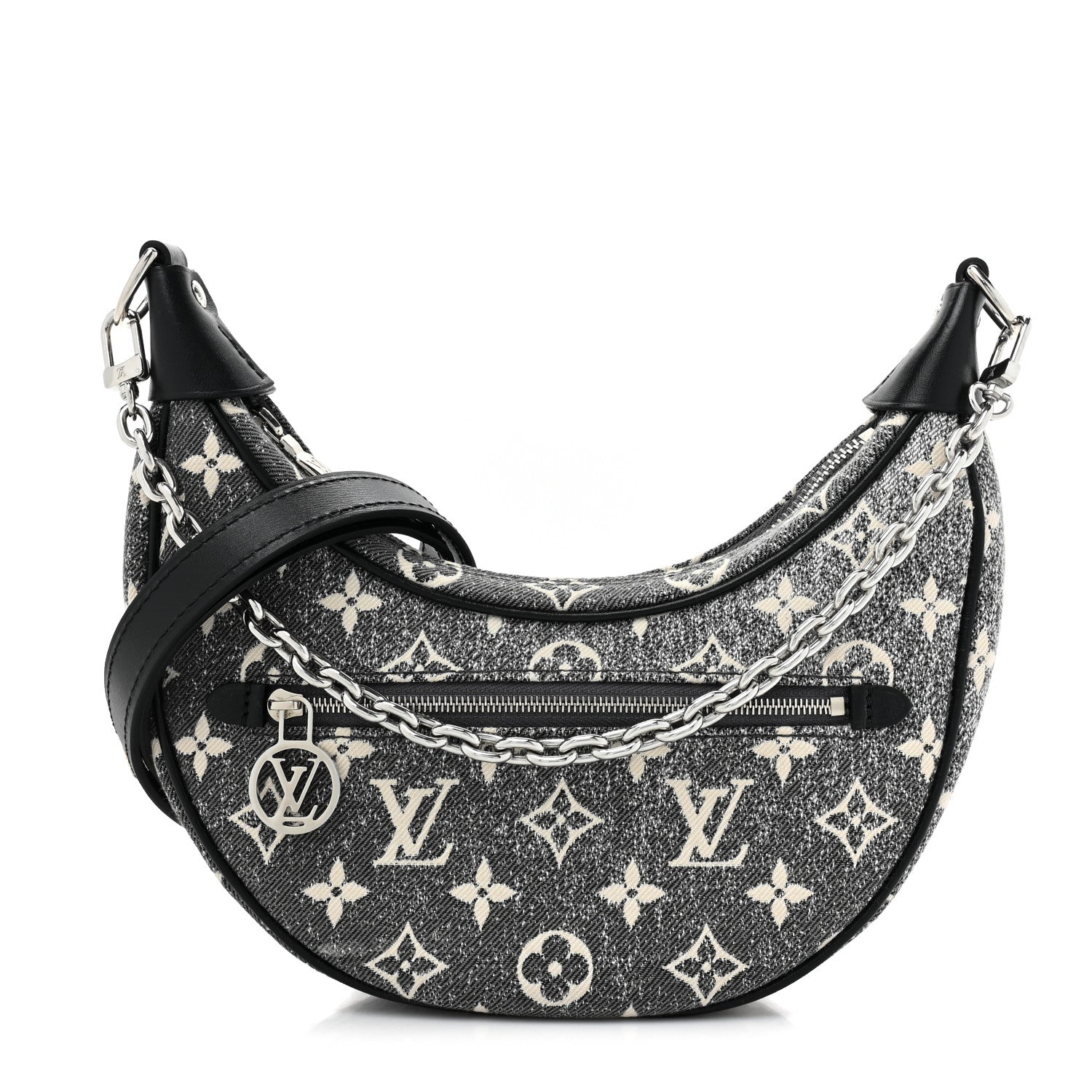 Louis Vuitton Monogram Jacquard Denim Loop Black 1 of 8