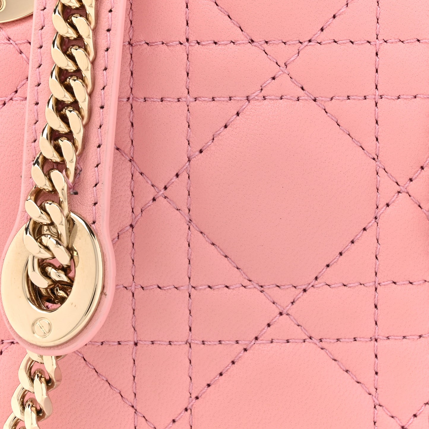 Lambskin Cannage Mini Lady Dior Melacoton