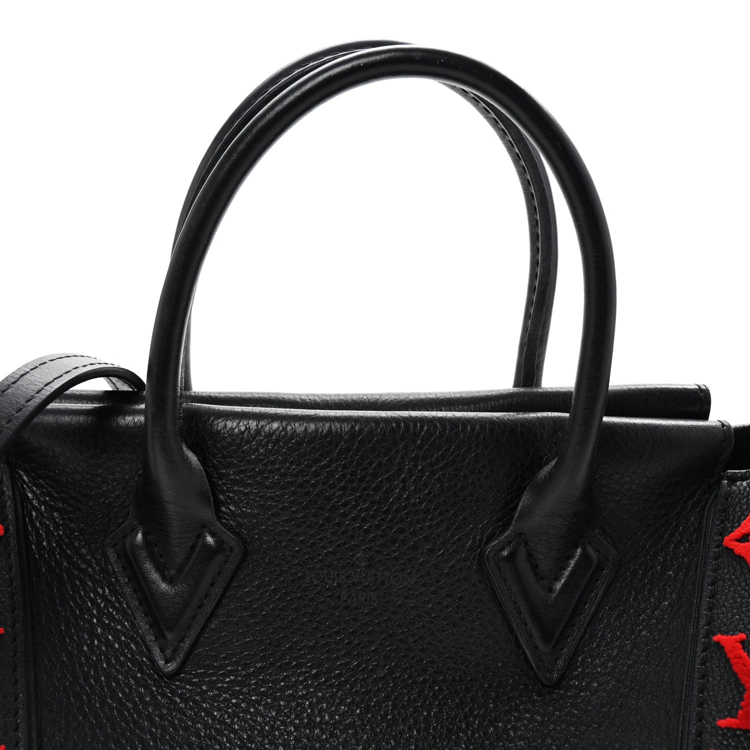 Louis Vuitton Veau Cachemire Tote W BB Black 7 of 9
