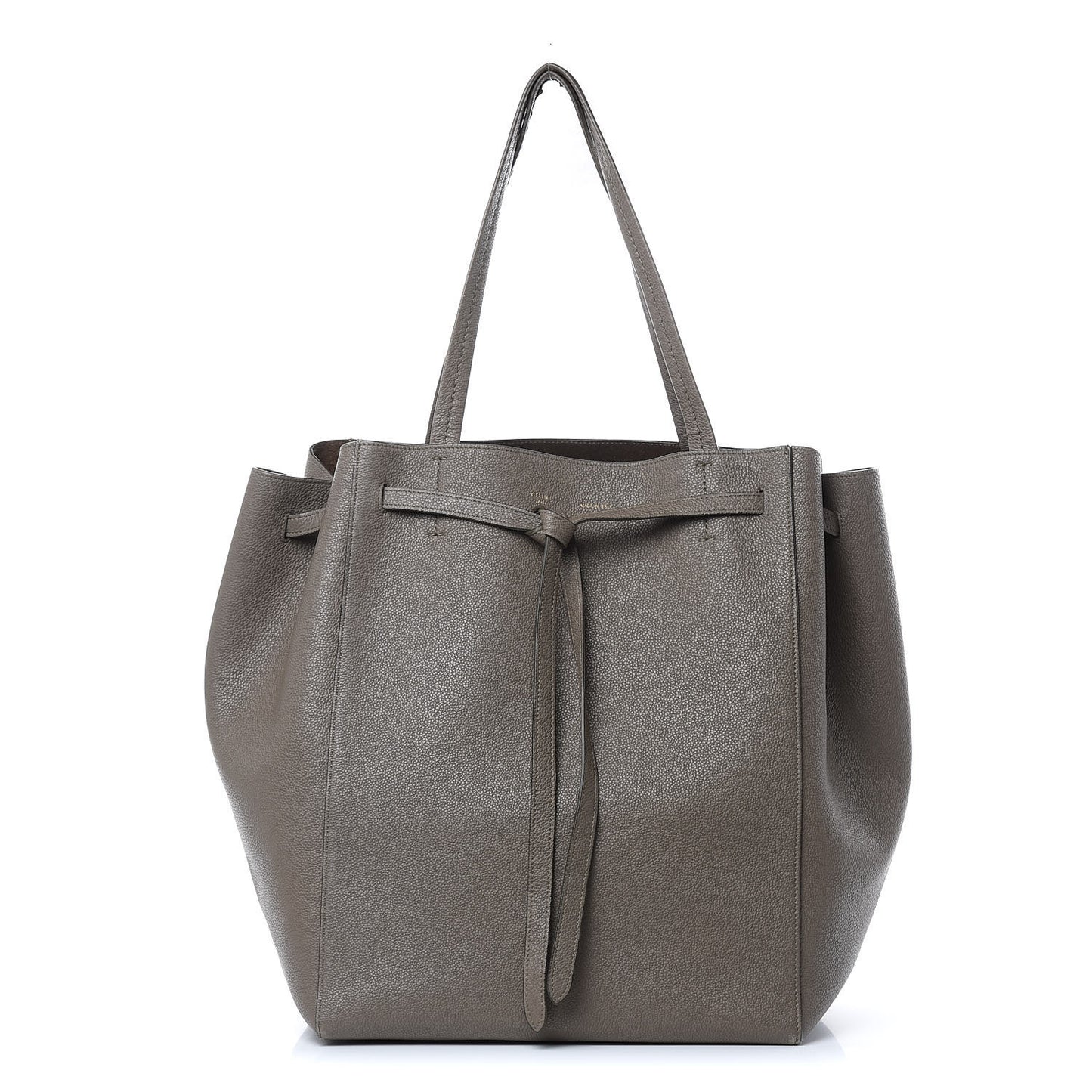Soft Grained Calfskin Medium Belt Cabas Phantom Taupe