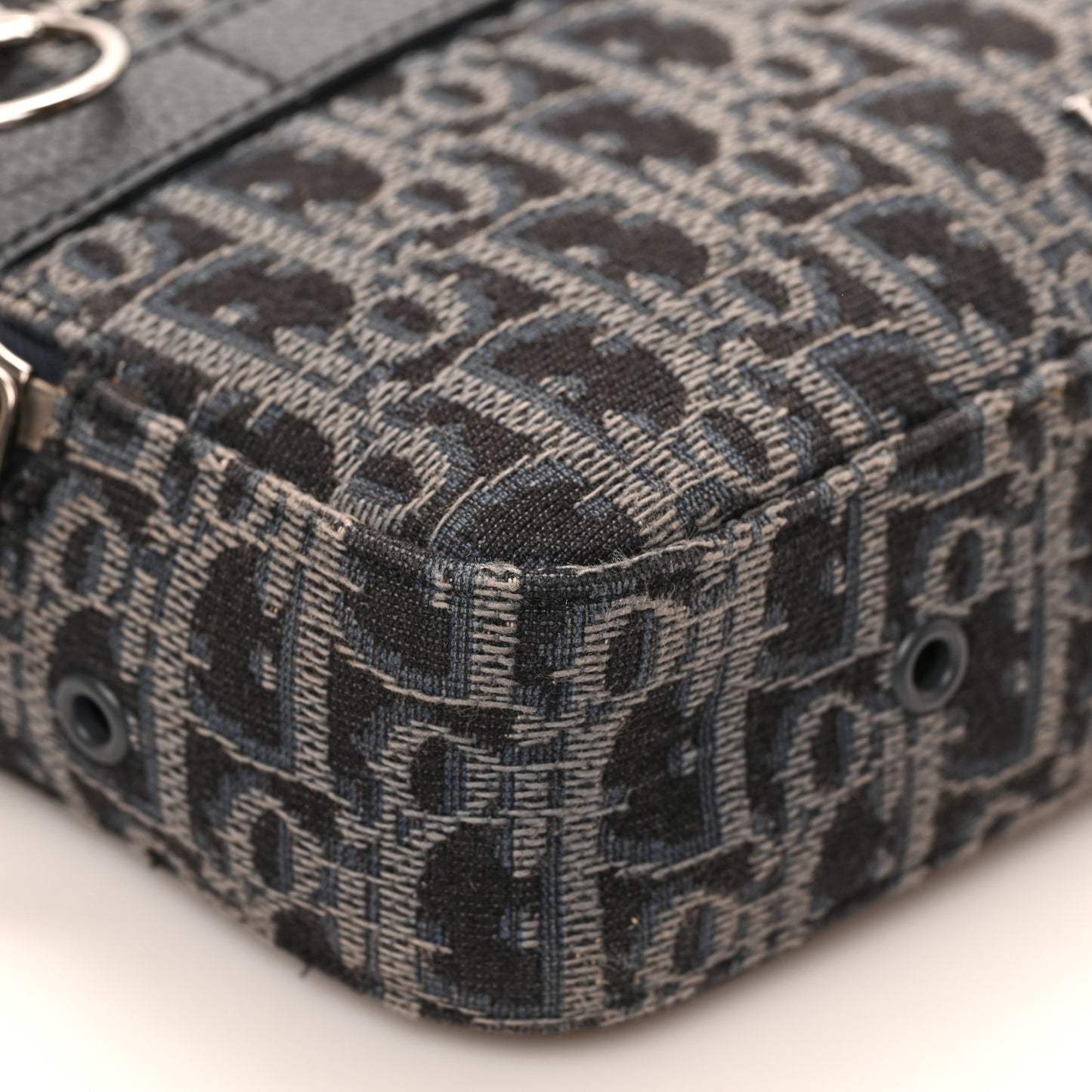HOMME Oblique Jacquard Safari Messenger Navy Blue
