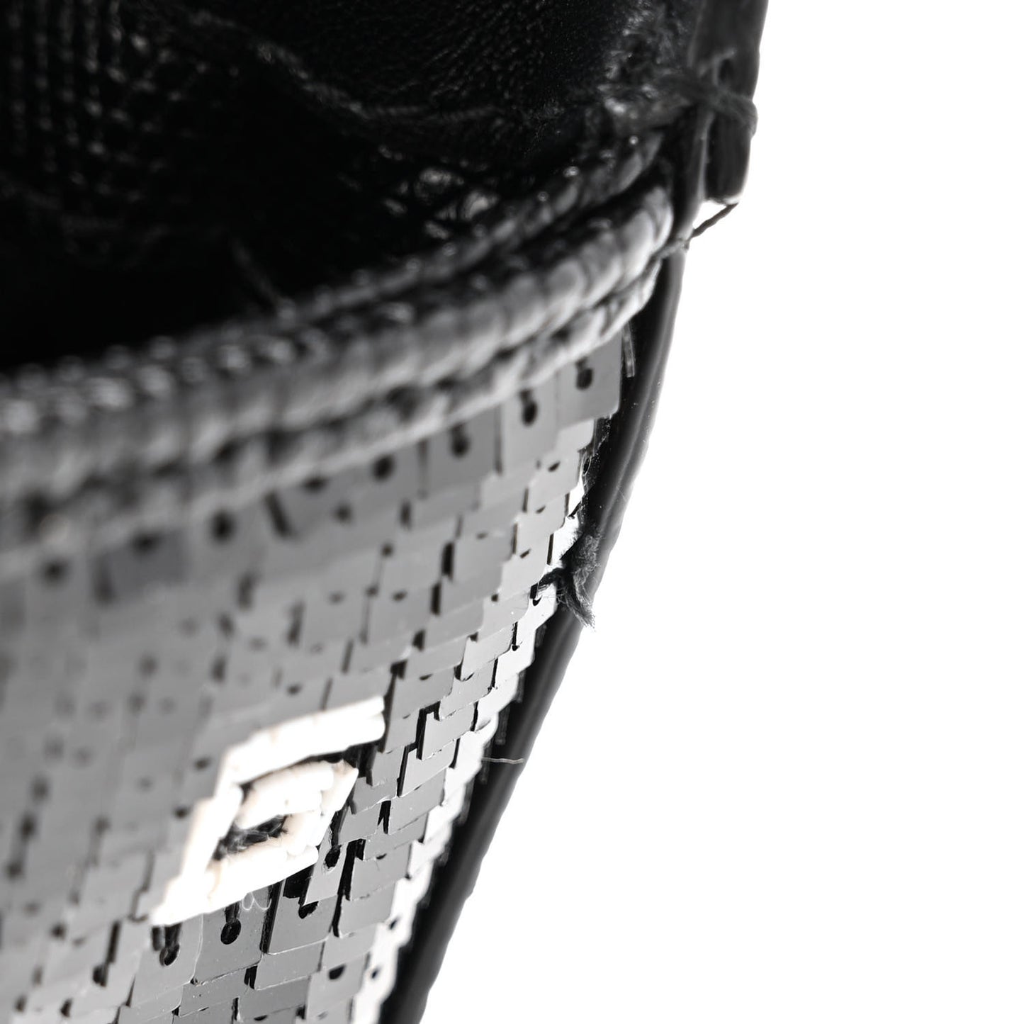 Lizard Sequin GG Monogram Mini Jackie 1961 Hobo Black White