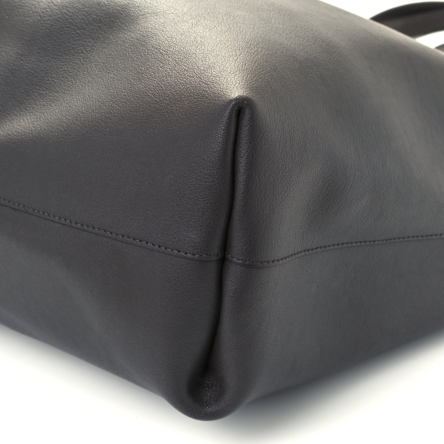 Saint Laurent Calfskin Large Shopping Tote Coal 10 of 10