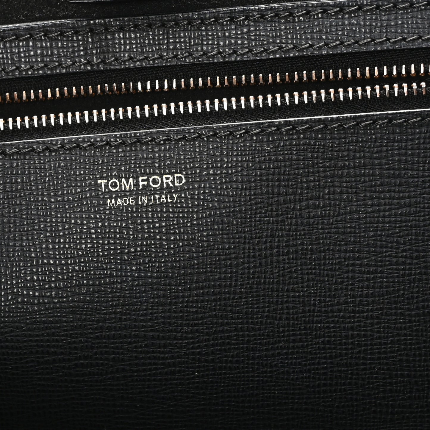 Grained Calfskin Small T Tote Black