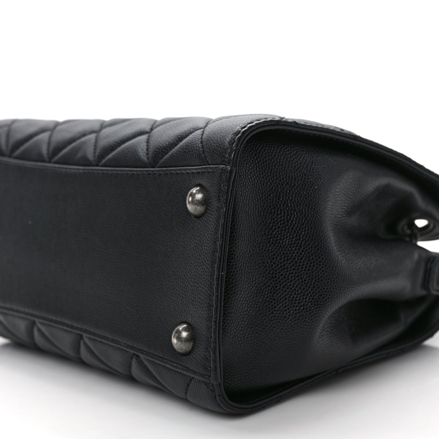 Caviar Quilted Small CC Bucket Bag Black