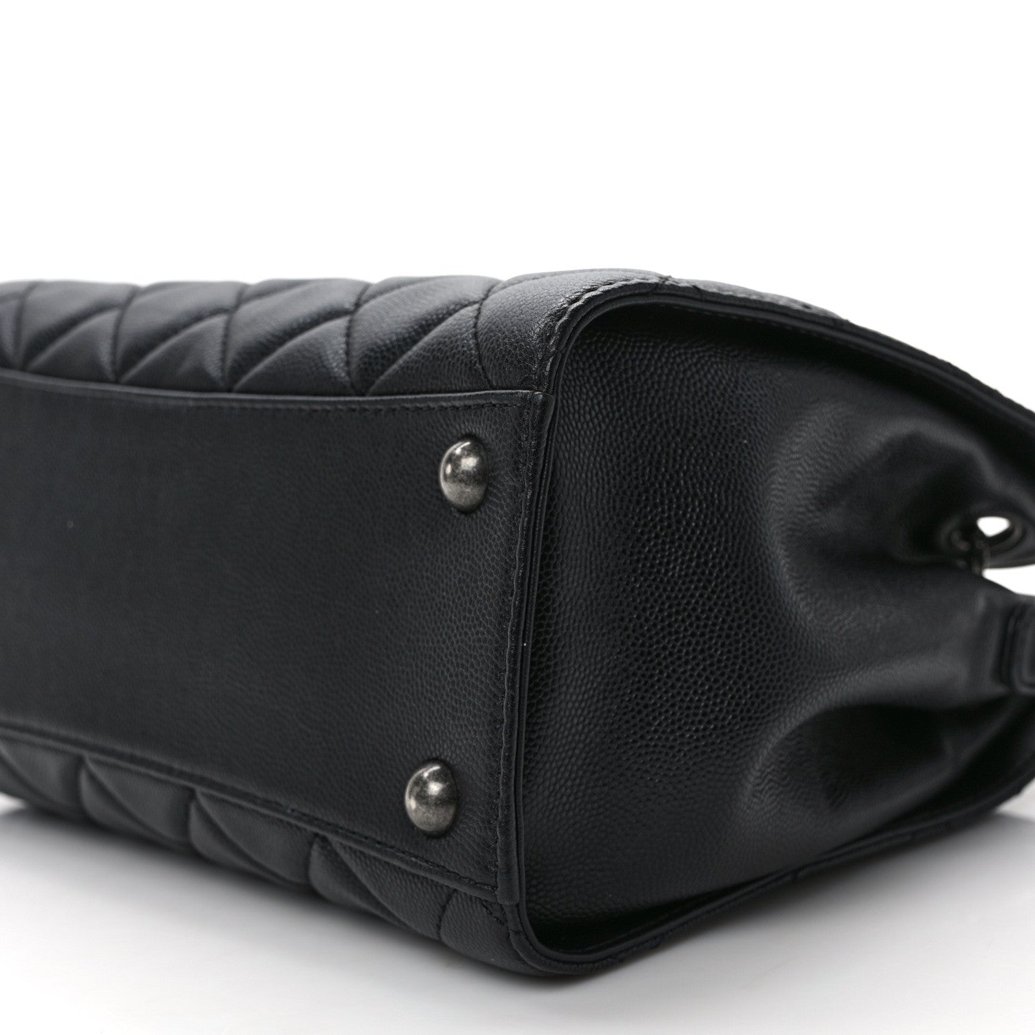 Chanel Caviar Quilted Small CC Bucket Bag Black 10 of 13