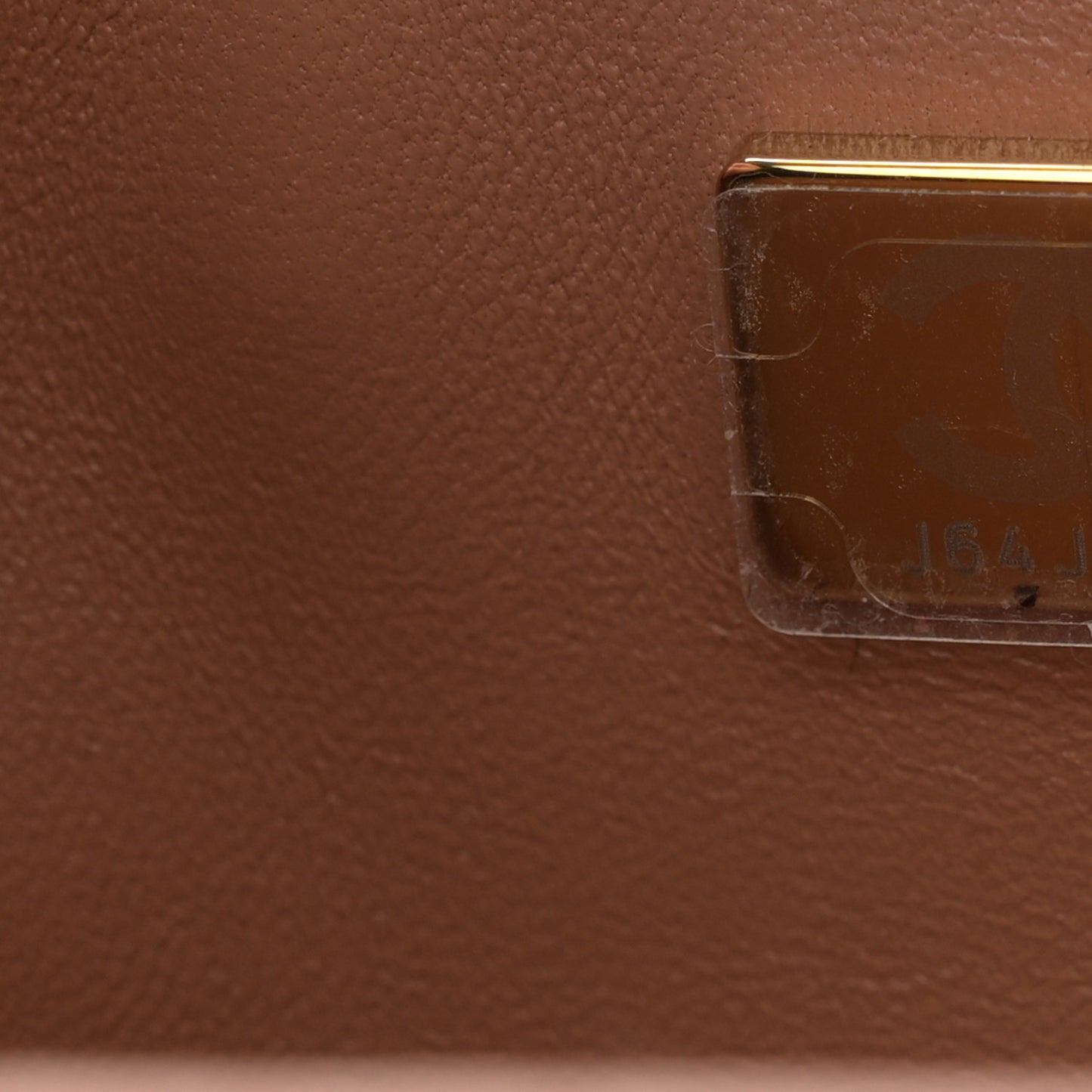 Lambskin Quilted Mini Rectangular Flap Brown