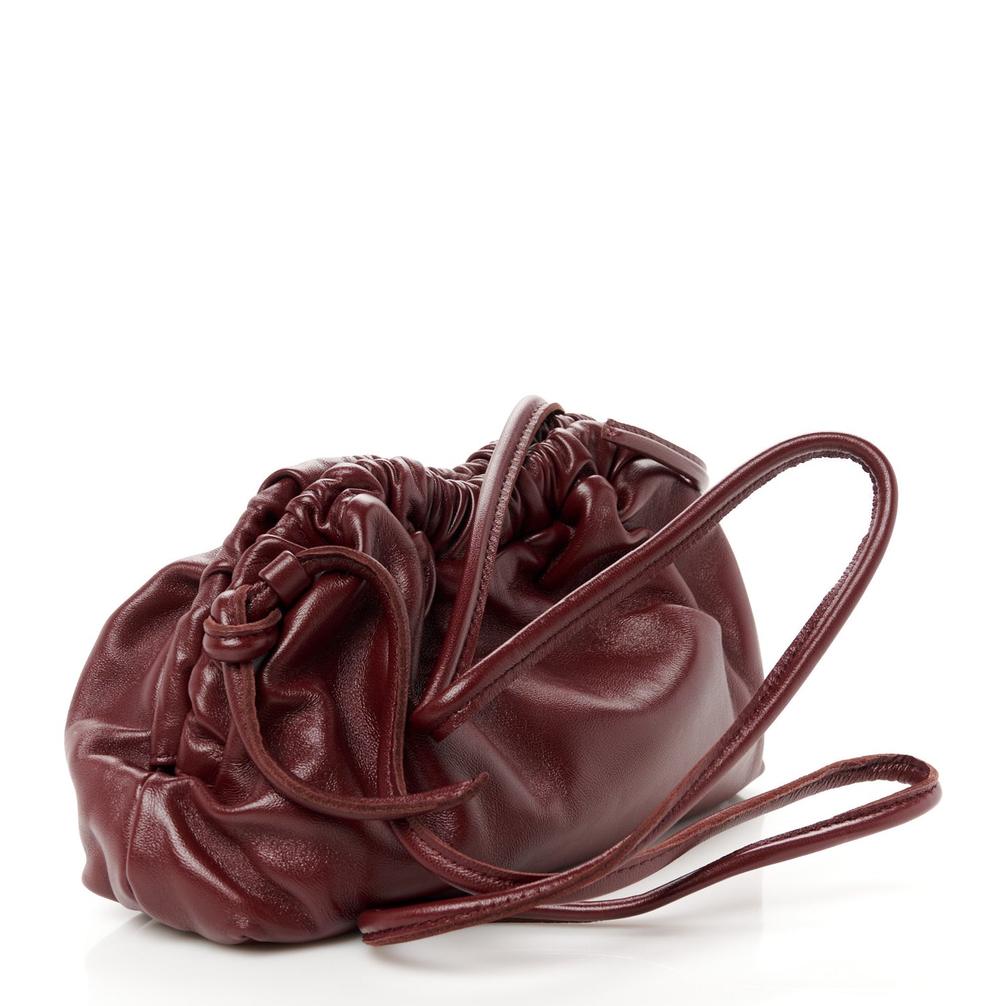 Lambskin Cloud Mini Clutch Pomegranate