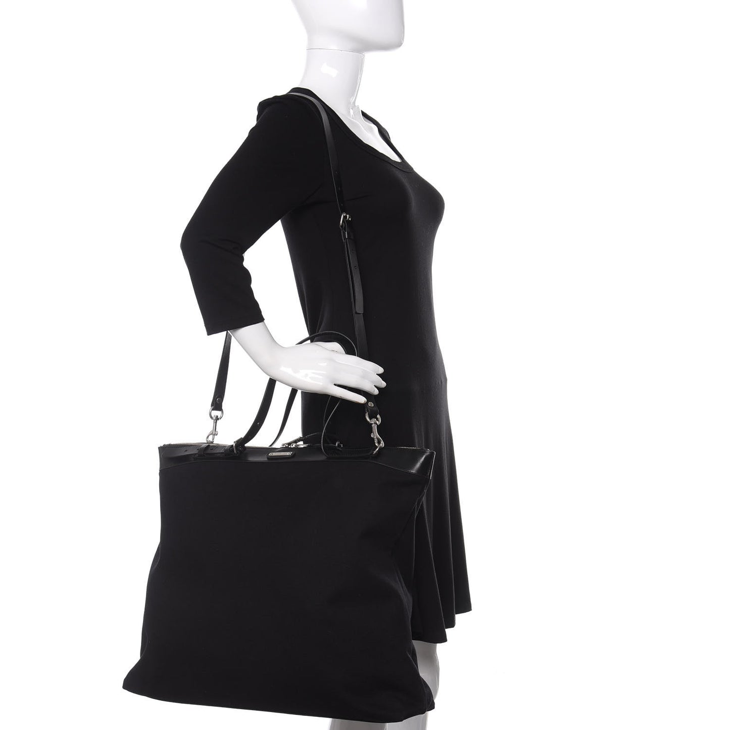 Canvas ID Shopping Bag Black