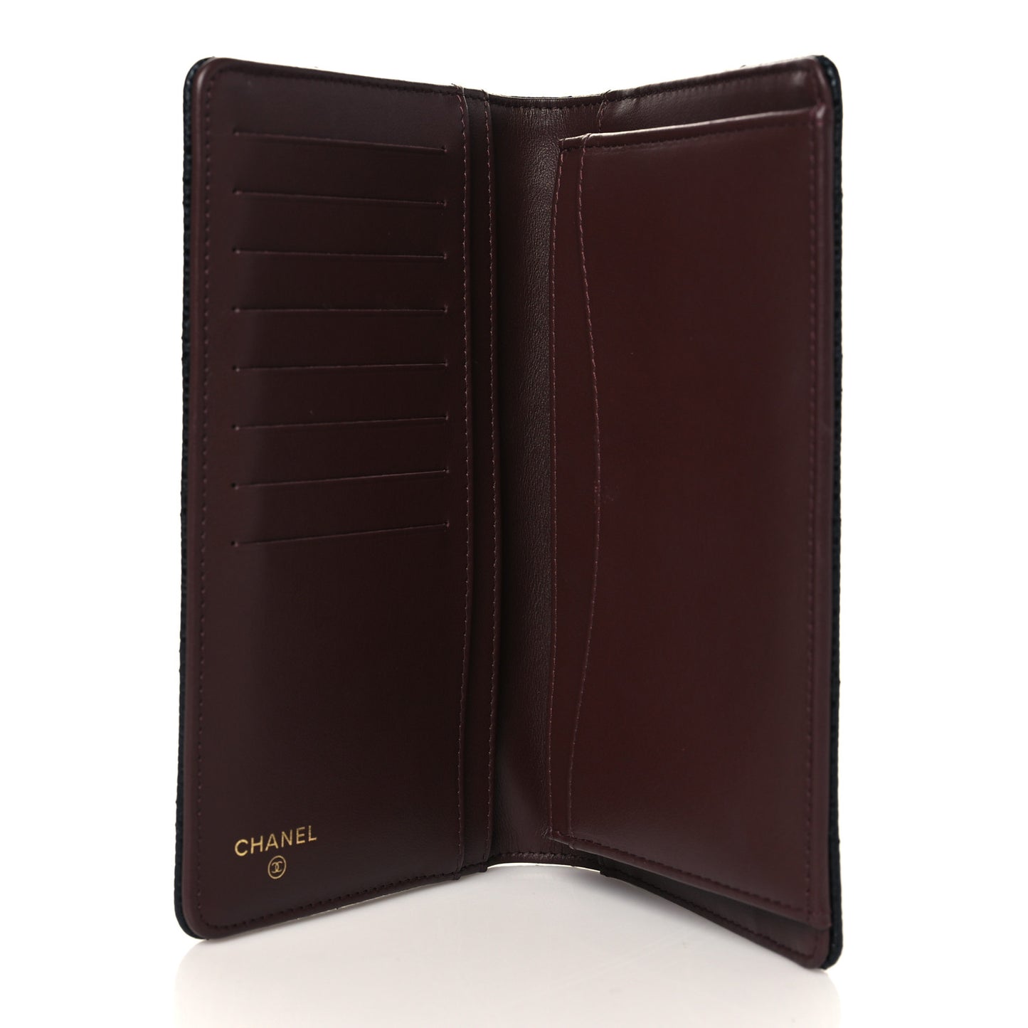 Caviar Quilted Yen Wallet Black