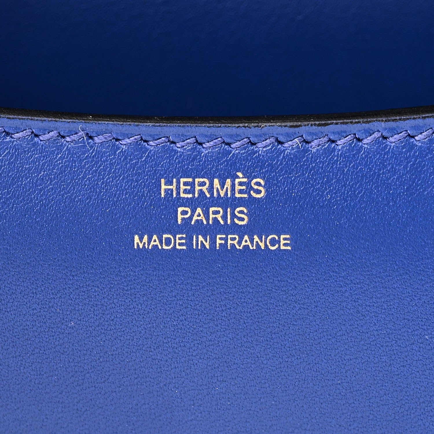 Hermes Tadelakt Constance 18 Bleu Electrique 6 of 10