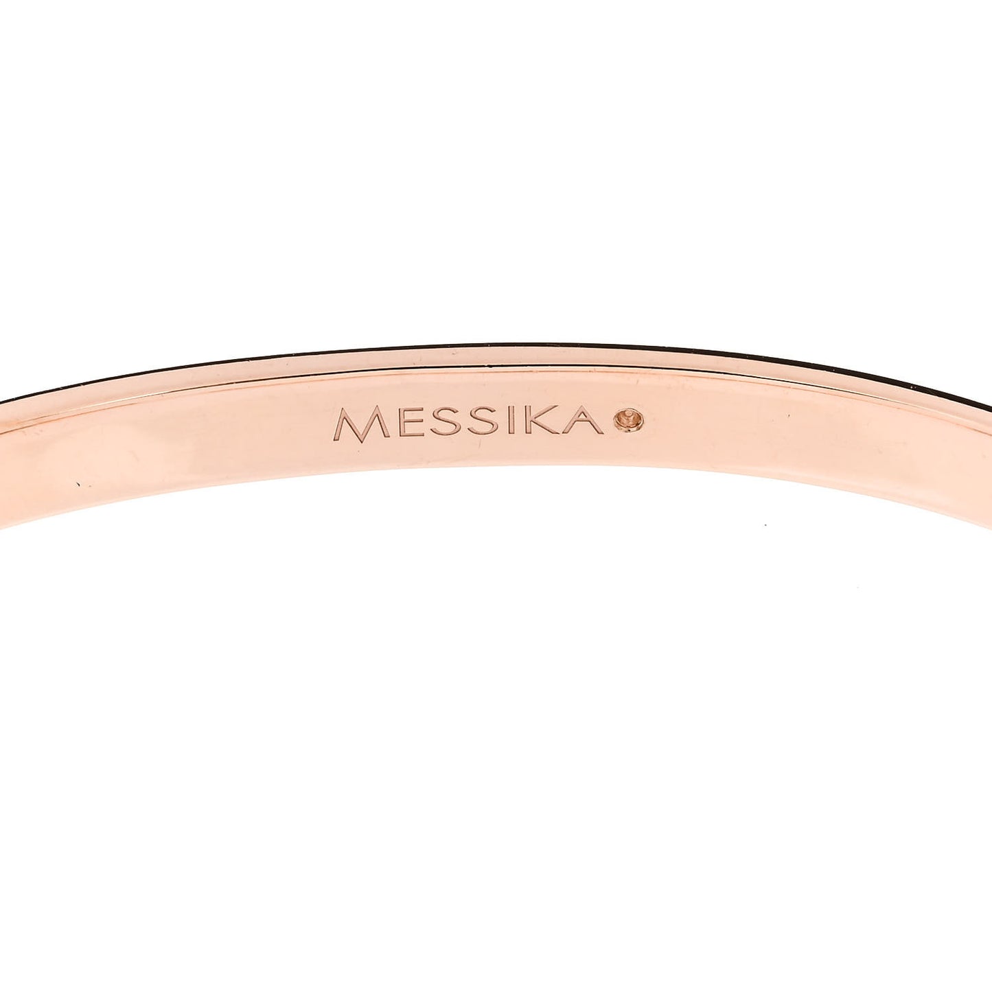 18K Rose Gold Diamond PM Move Noa Pave Bangle Bracelet L