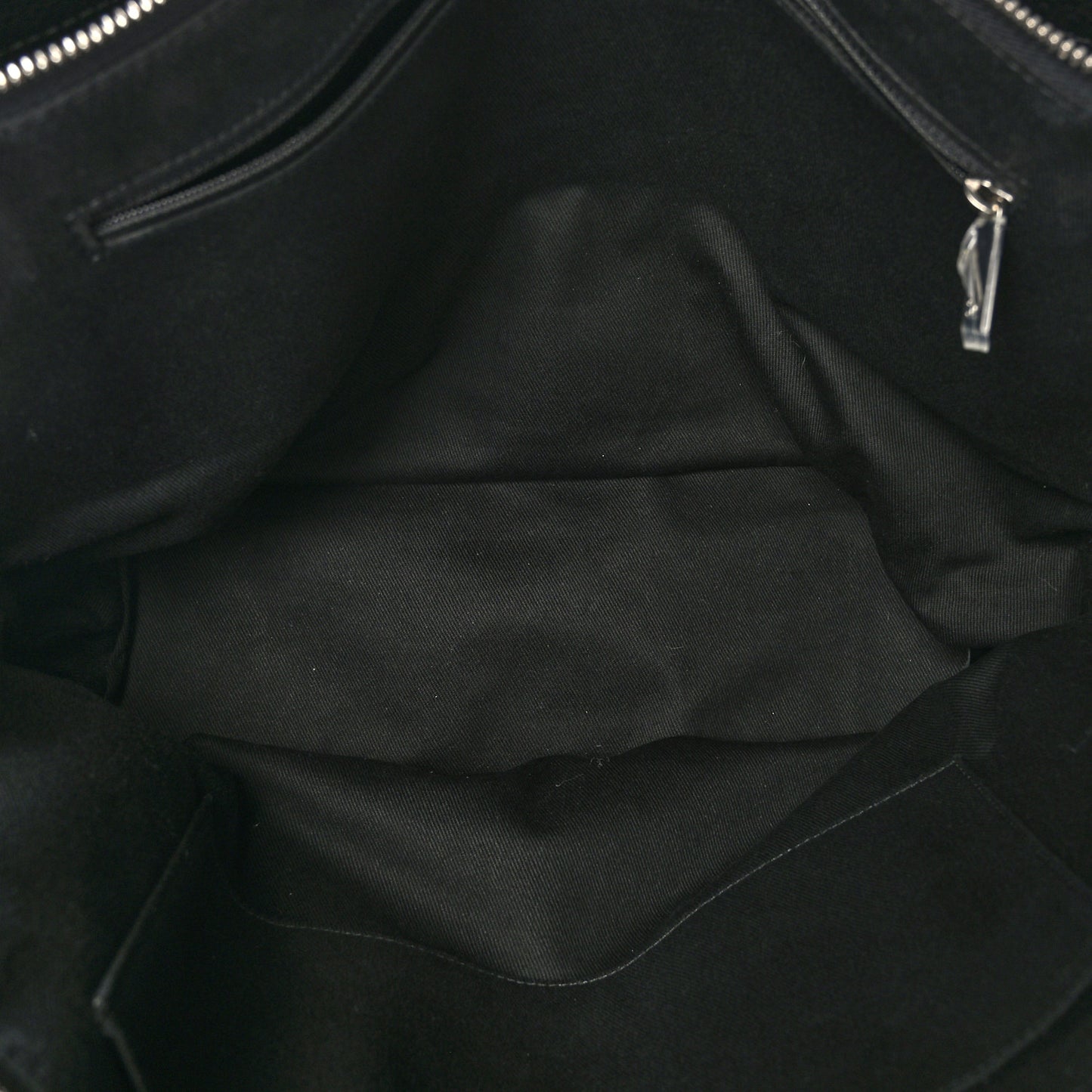 Calfskin Quilted Shopping Tote Black