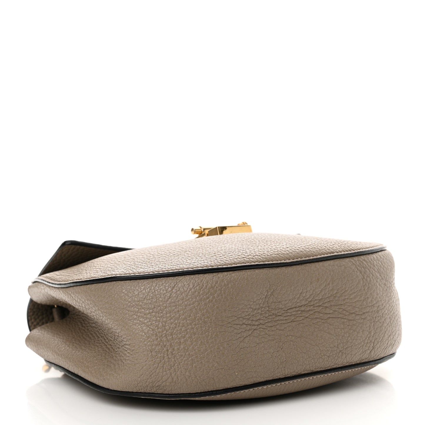 Grained Lambskin Drew Shoulder Bag Motty Grey