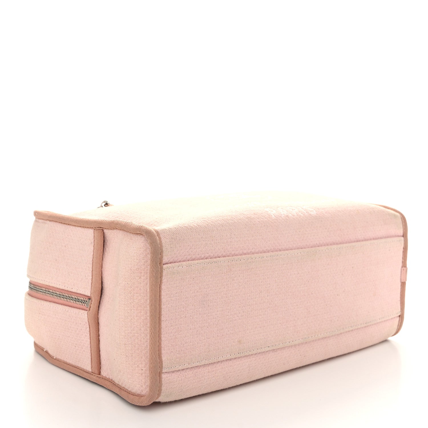Chanel Canvas Deauville Bowling Bag Light Pink 4 of 10