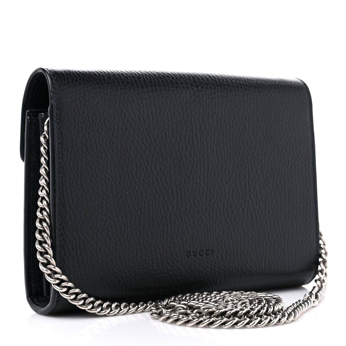 Calfskin Mini Dionysus Chain Wallet Black