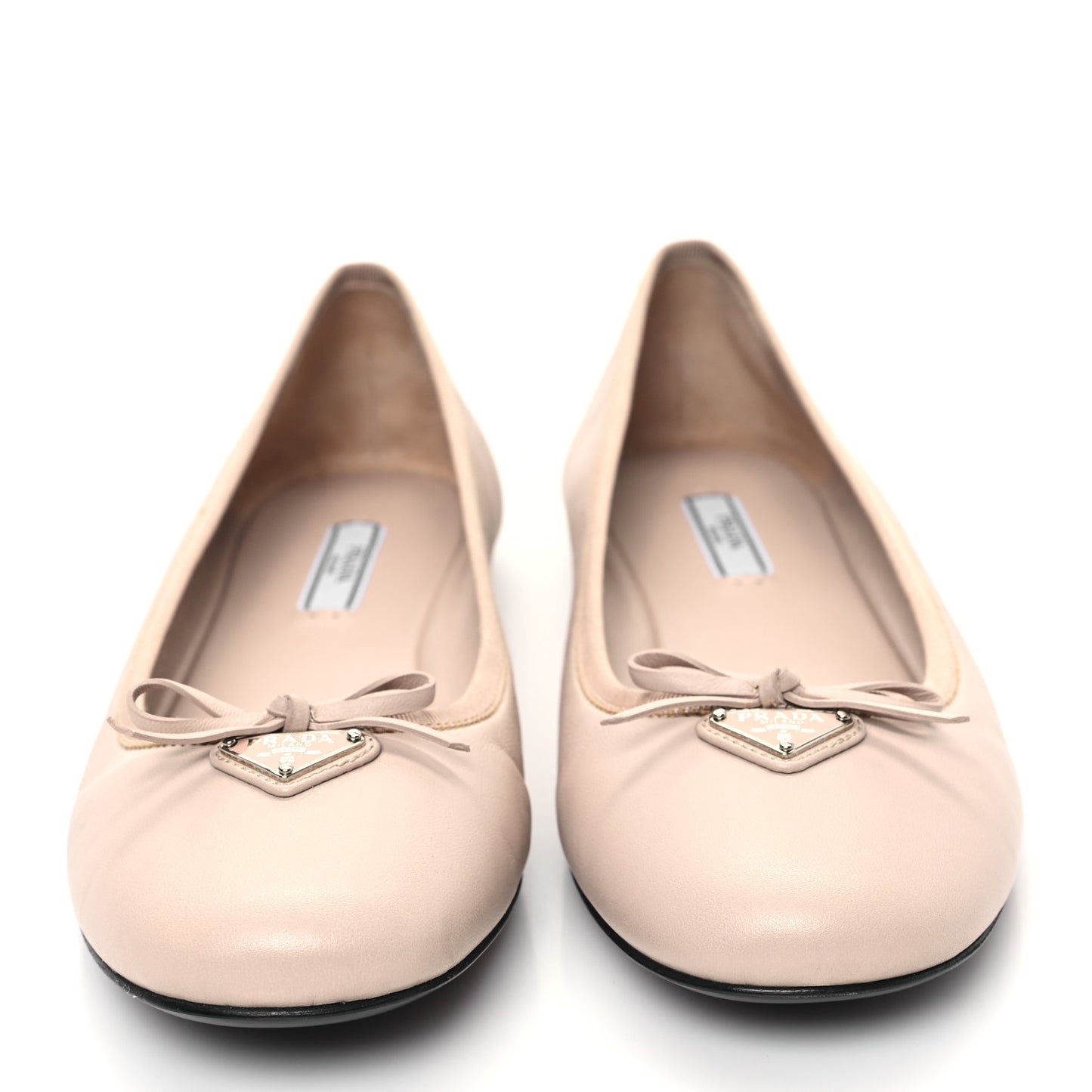 Nappa Cap Toe Triangle Bow Ballerina Flats 40.5 Ninfea