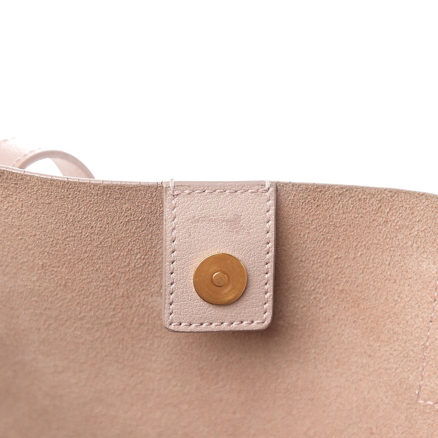 Calfskin Large Shopping Tote Rose Antic