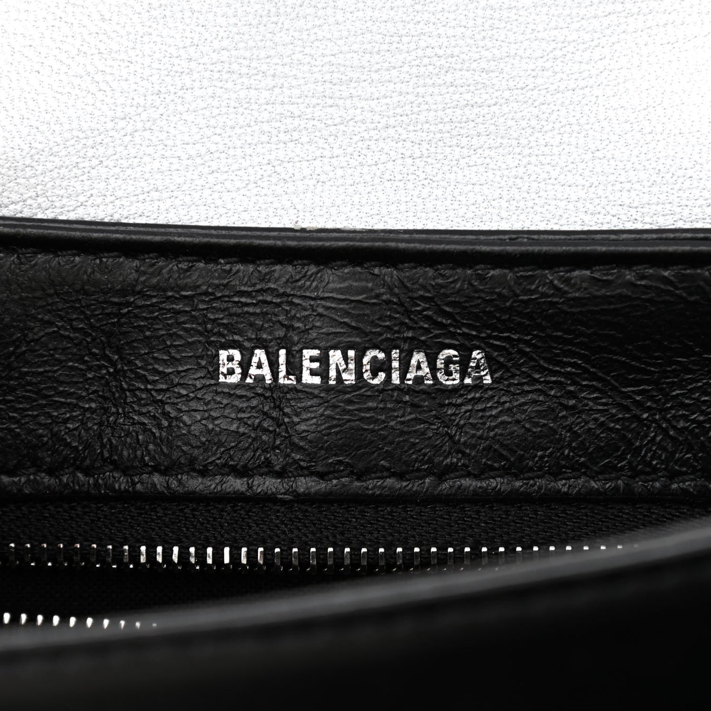 Nappa Allover License BB Monogram Embossed Small Triplet Bag Silver