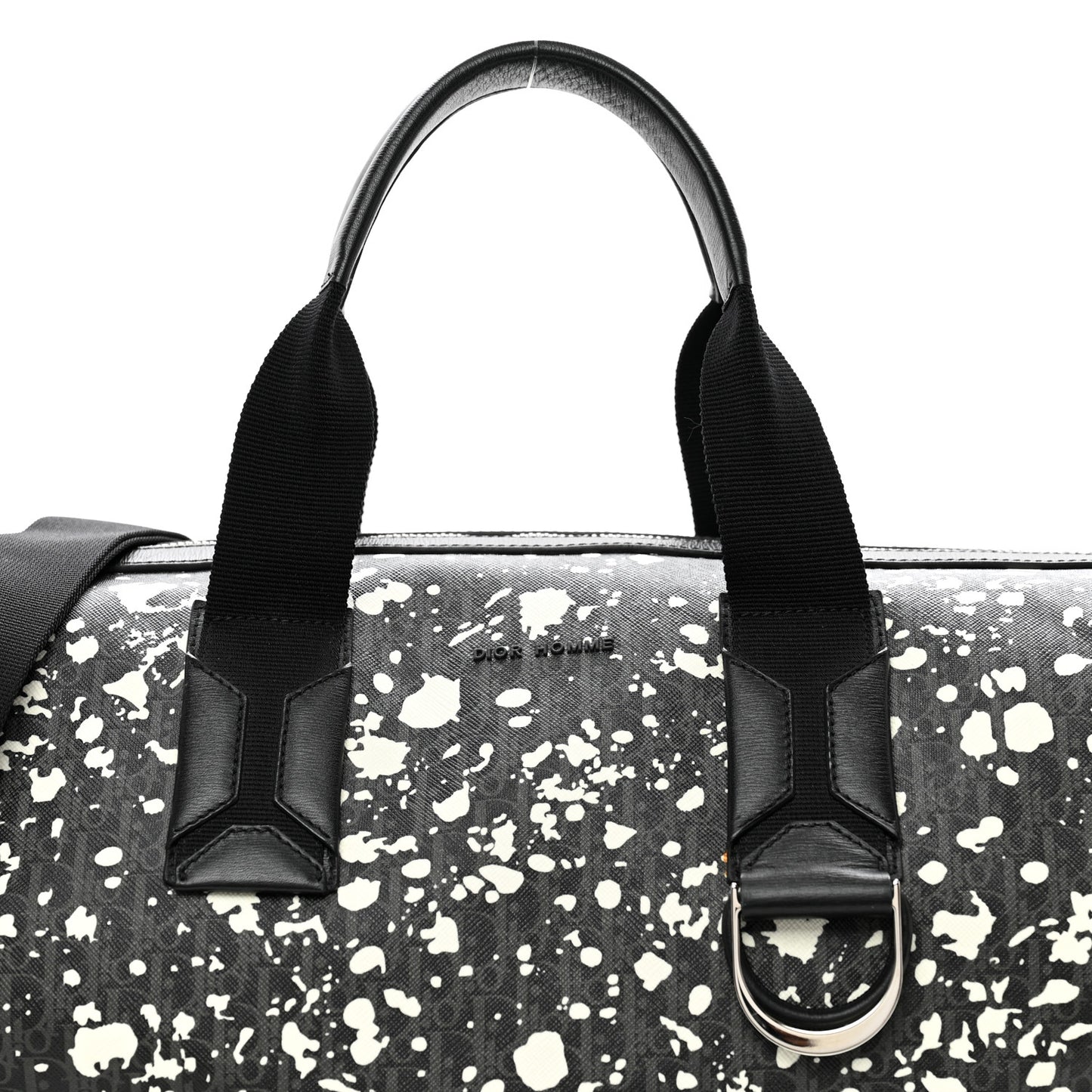 Homme Monogram Speckle Duffle Bag Grise