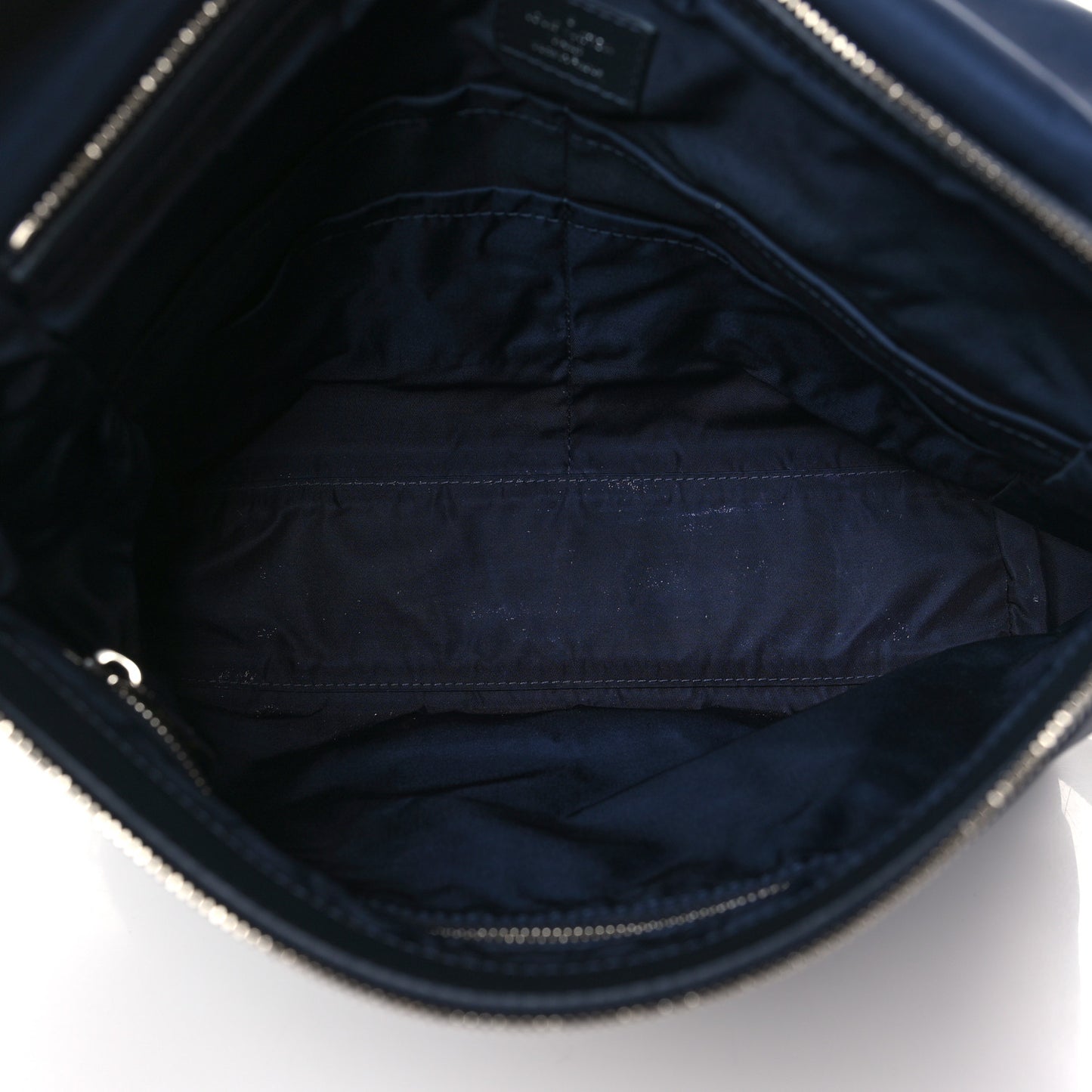 Calfskin Cross V Messenger Navy