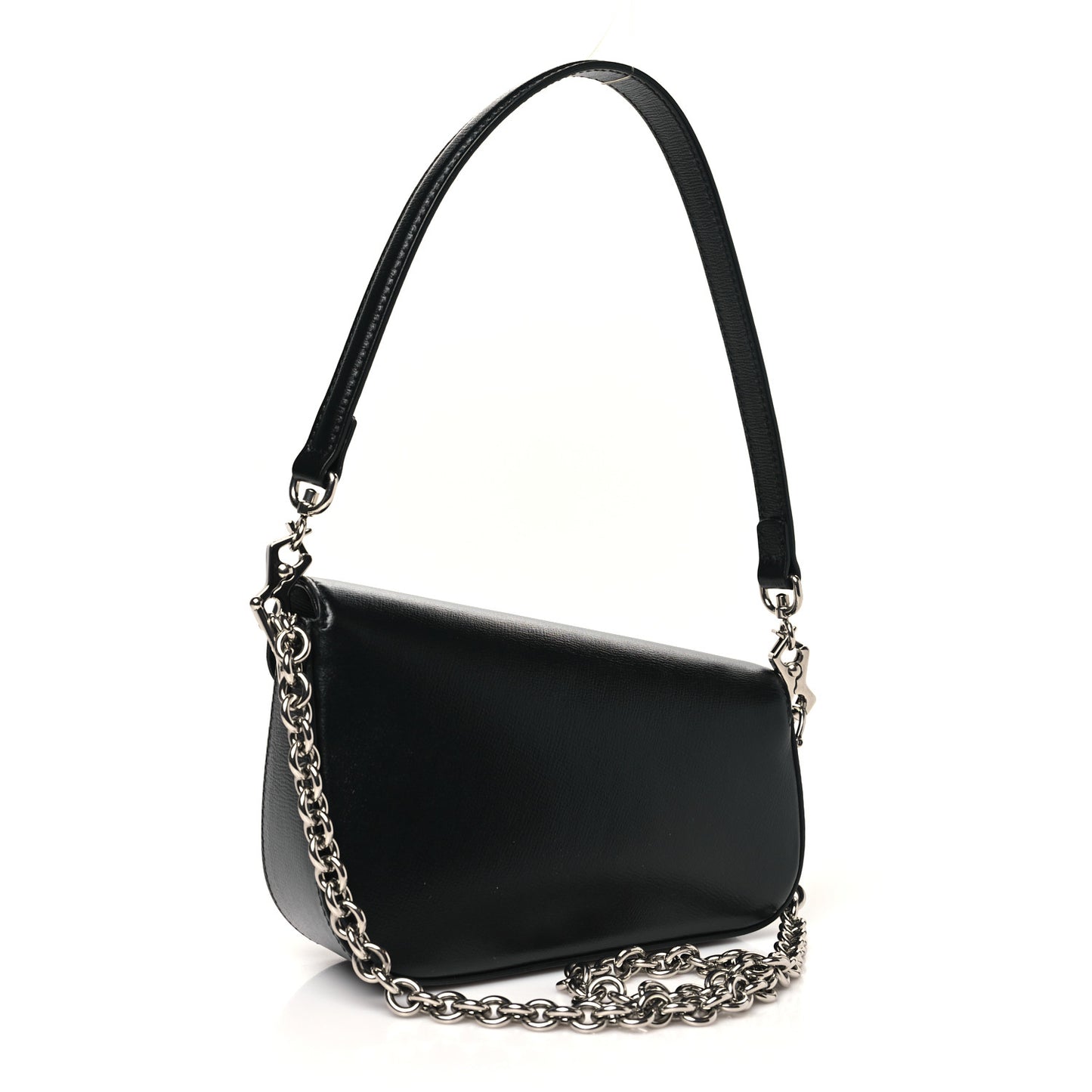 Calfskin Mini Horsebit 1955 Asymmetric Shoulder Bag Black