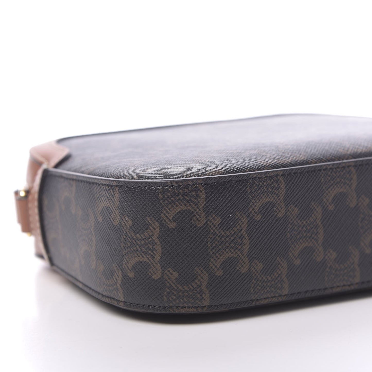 Triomphe Canvas Small Camera Bag Tan