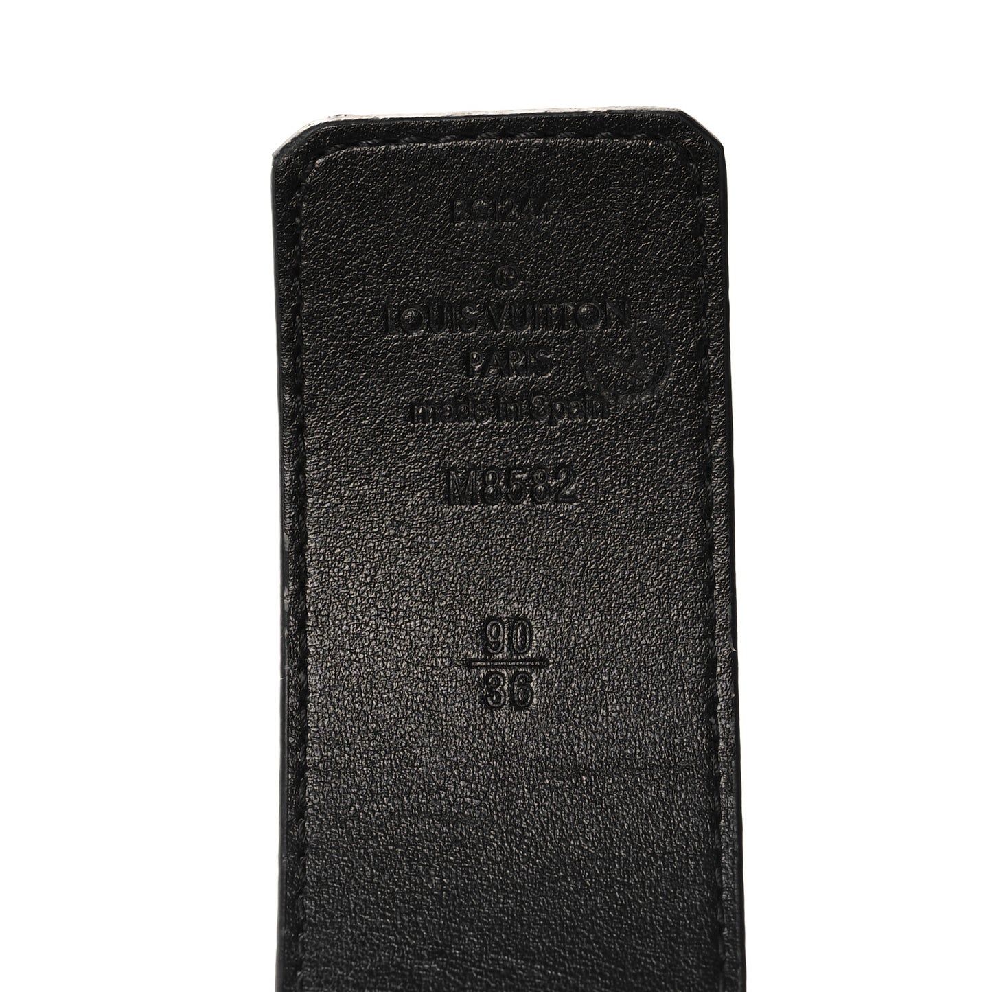 Calfskin Monogram 40mm LV Stitch Reversible Belt 90 36 Black