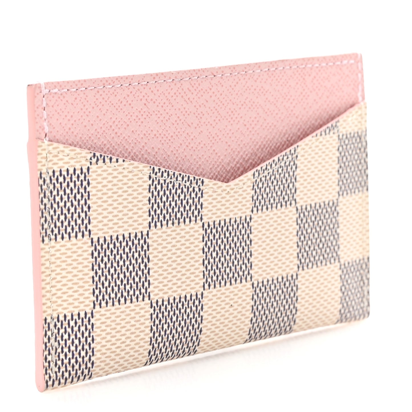 Damier Azur Daily Card Holder Rose Ballerine