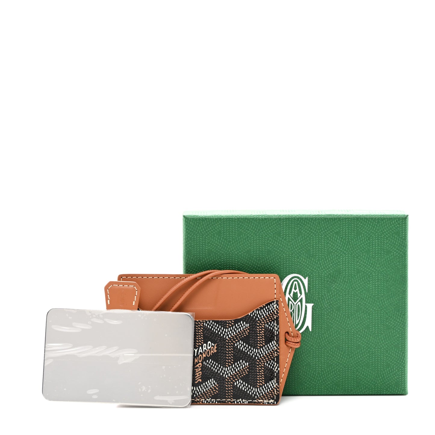 Goyardine Venus Bag Mirror Black Gold