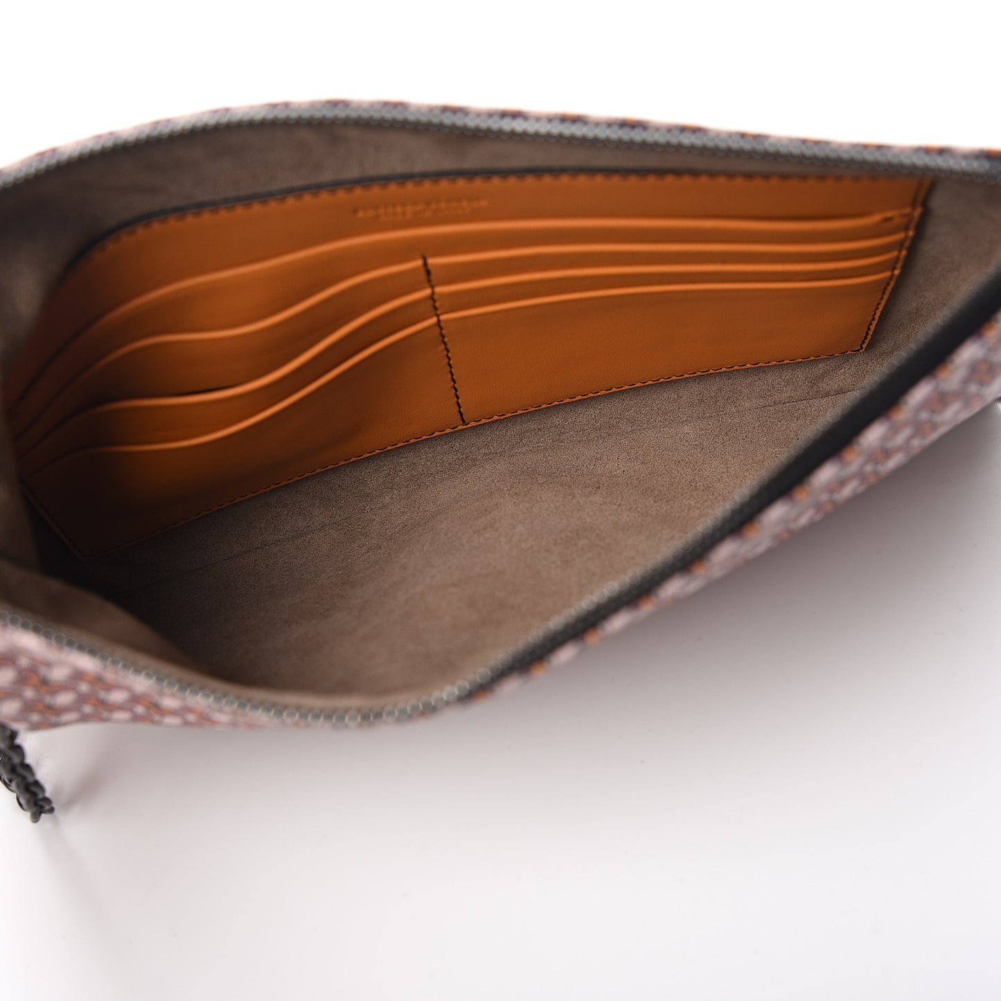 Nappa Printed Chain Wallet Multicolor