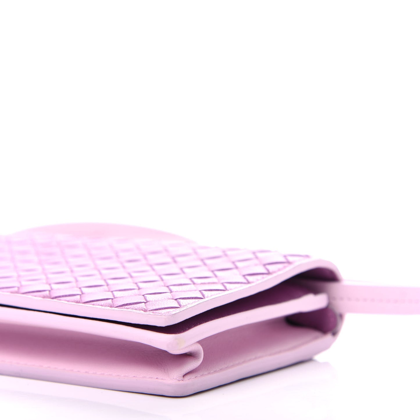 Nappa Intrecciato Continental Wallet With Strap Twilight