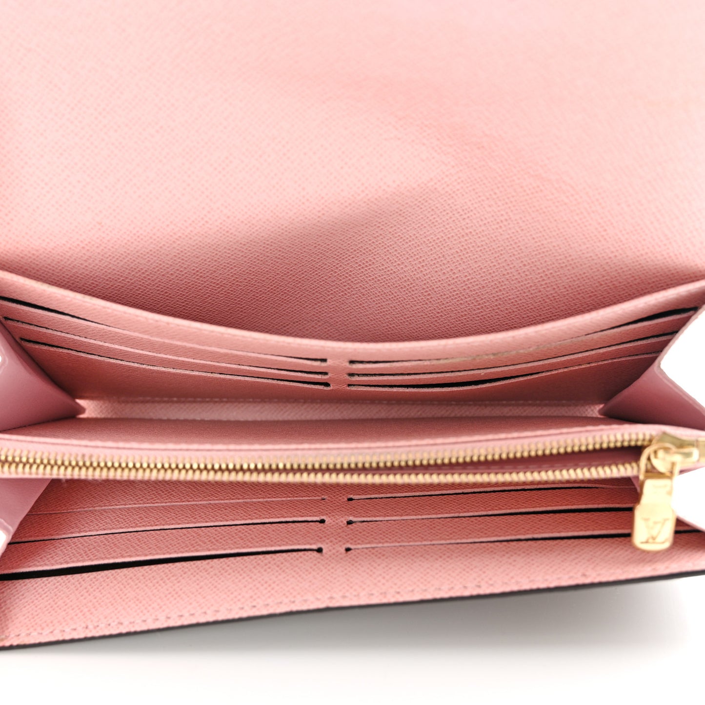 Damier Ebene Sarah Wallet NM Rose Ballerine