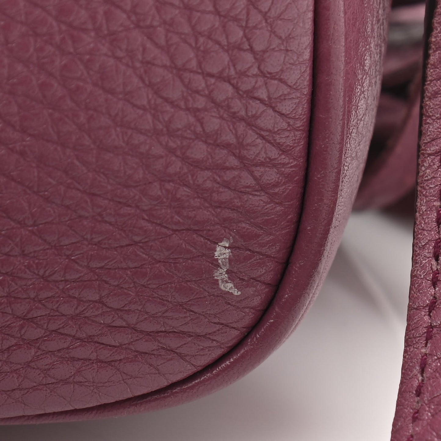 Pebbled Calfskin Small Soho Disco Bag Peonia Flower