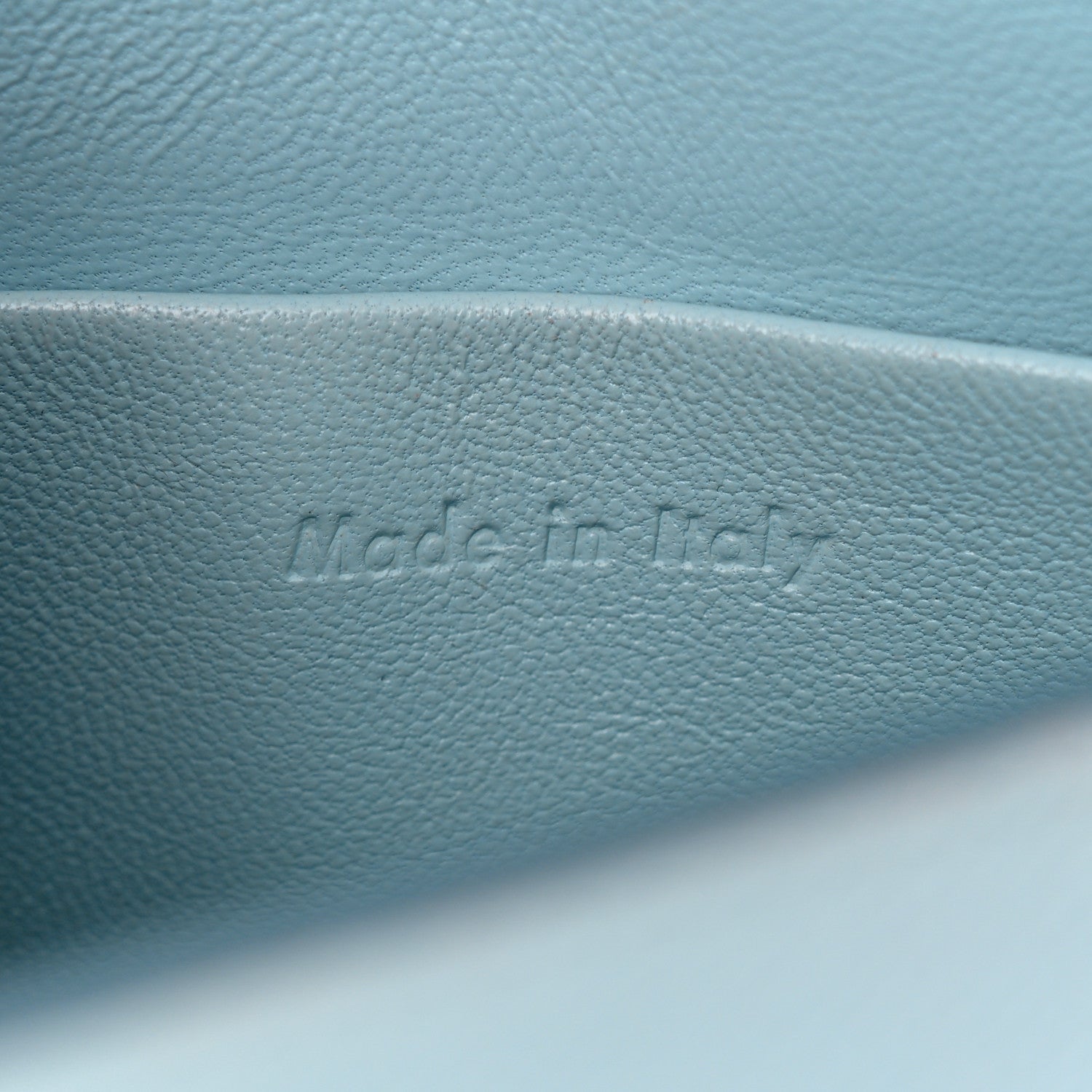 Celine Grained Calfskin Small Trotteur Pale Blue 7 of 11