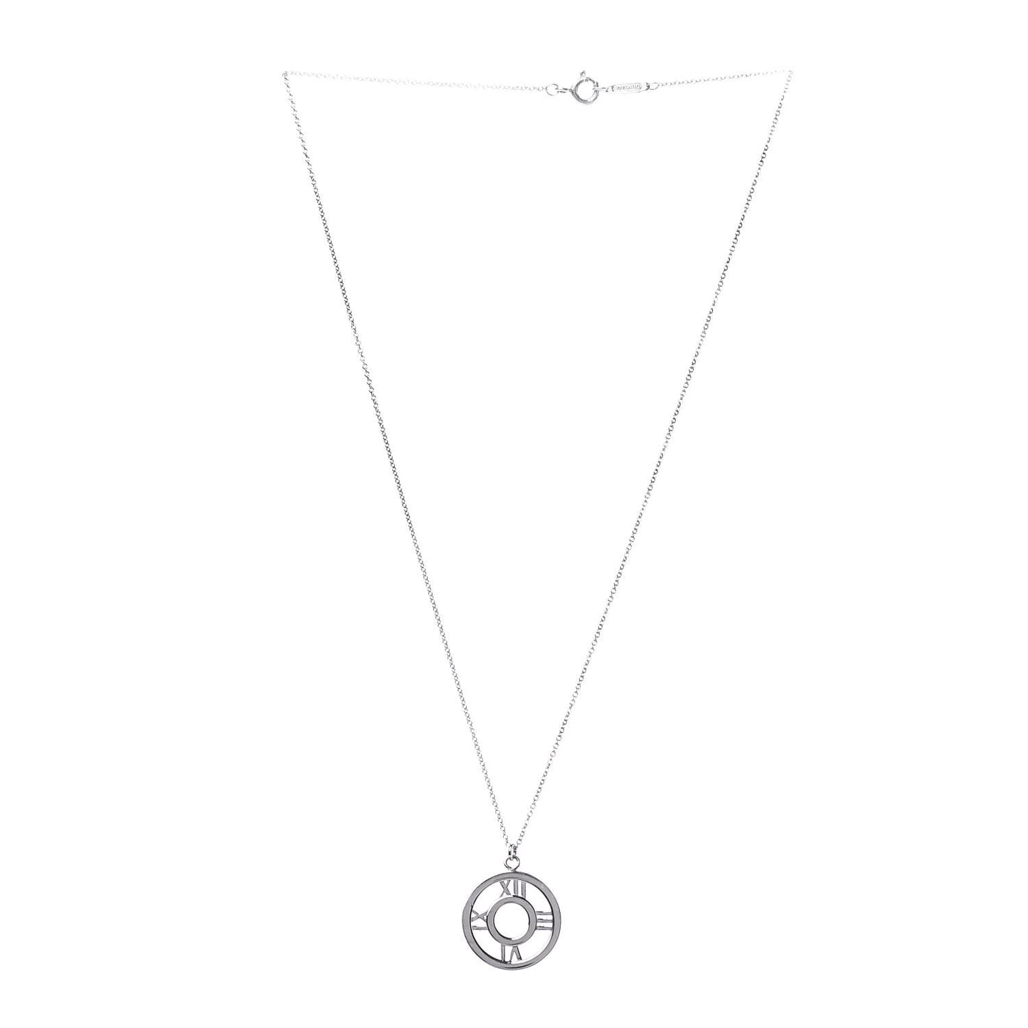 Sterling Silver Medium Atlas Open Pendant Necklace