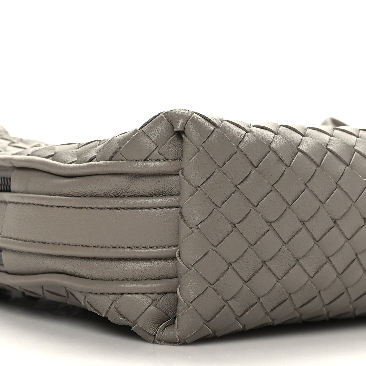 Bottega Veneta Nappa Intrecciato Nodini Crossbody Messenger Light Grey 7 of 8