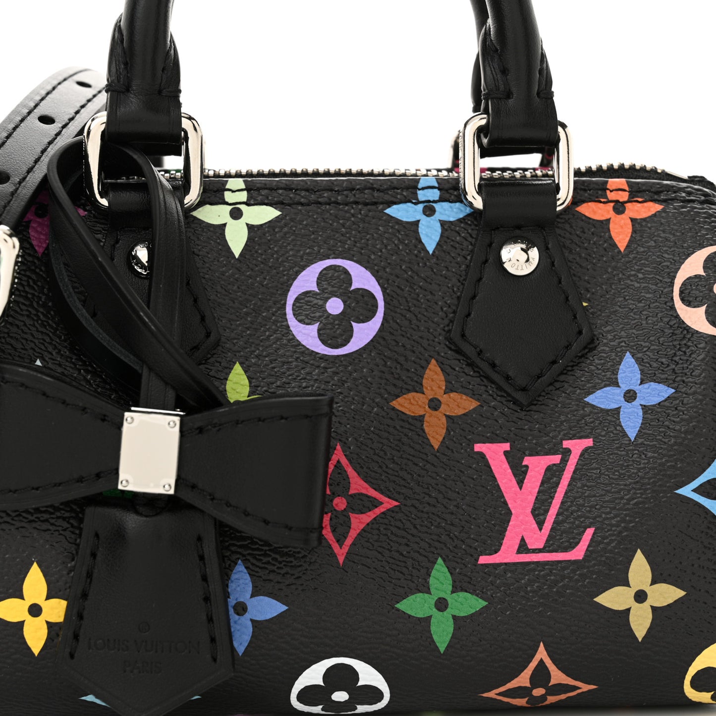 LV X TM Monogram Multicolor Nano Speedy Black